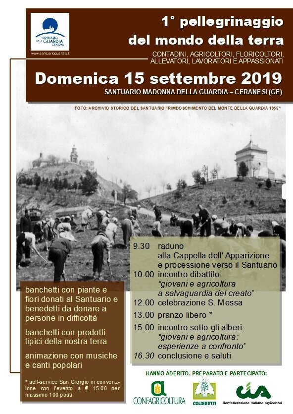 CIA Savona al primo Pellegrinaggio del mondo della terra