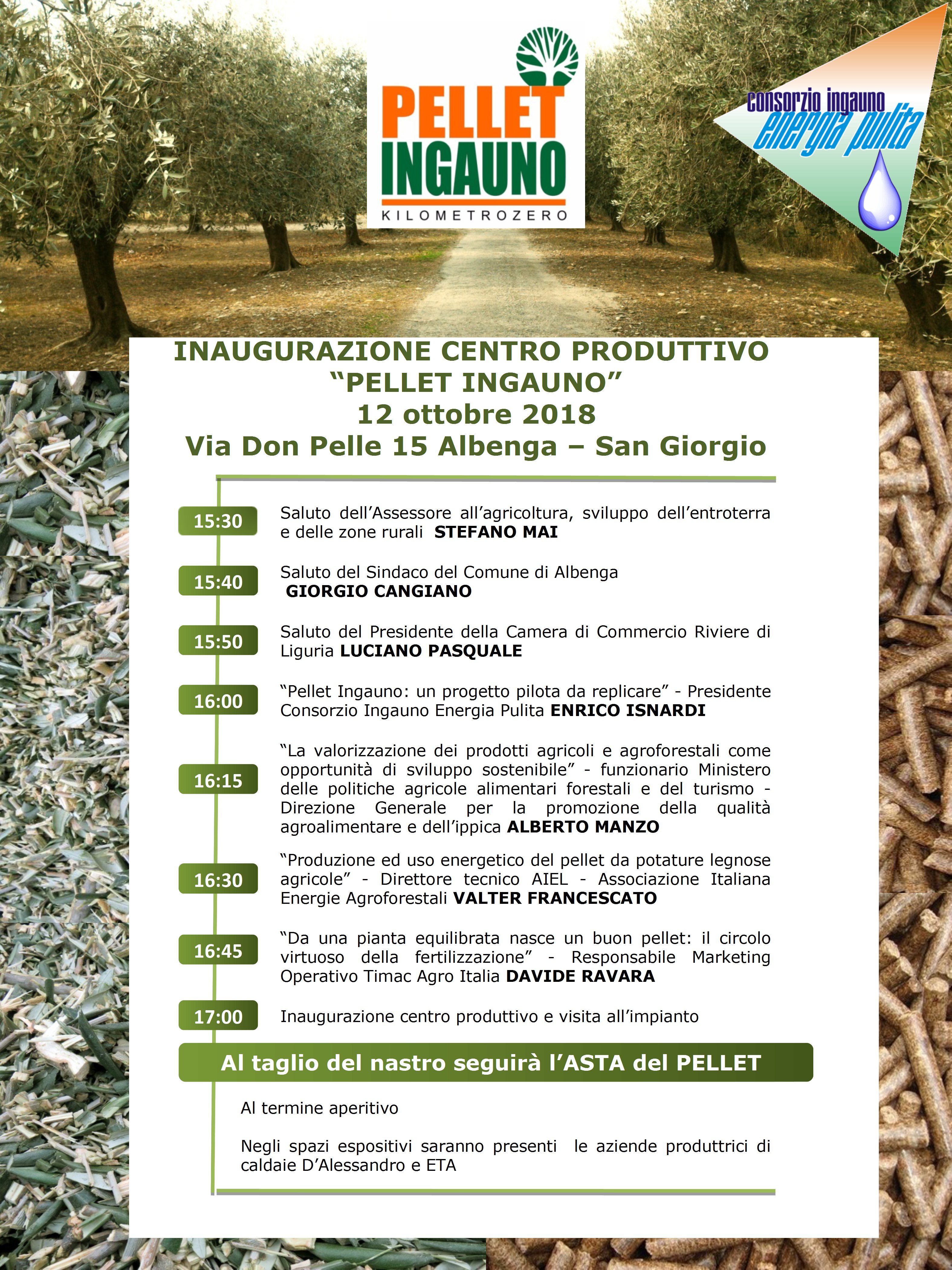 INAUGURAZIONE CENTRO PRODUTTIVO "PELLET INGAUNO"