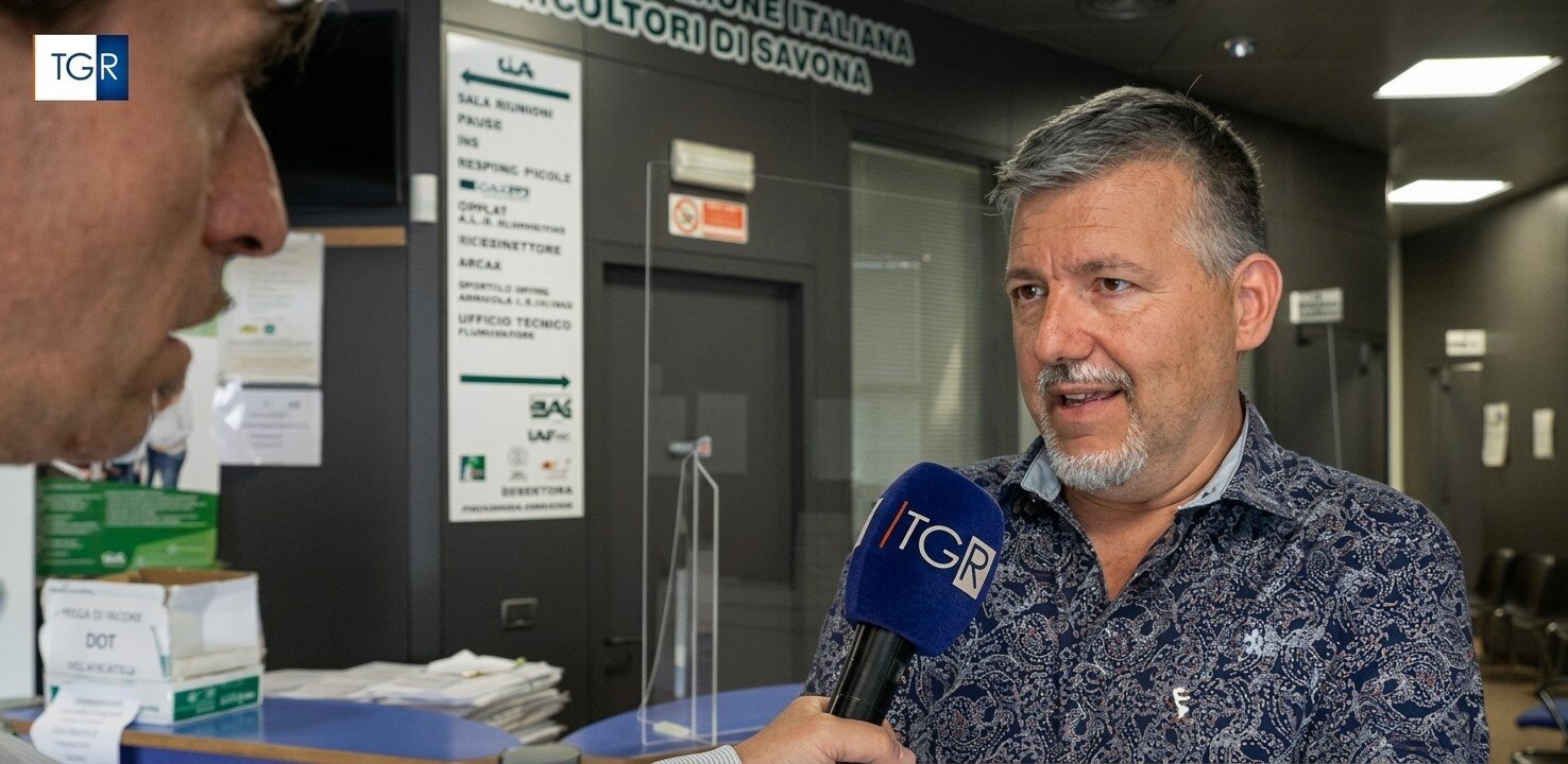 Cia Savona, è allarme siccità: il direttore Gianluigi Nario al Tg3 Liguria
