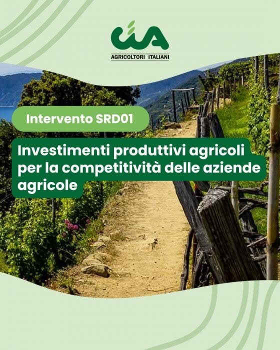 Liguria, oltre 19,6 milioni di euro per gli investimenti delle aziende agricole