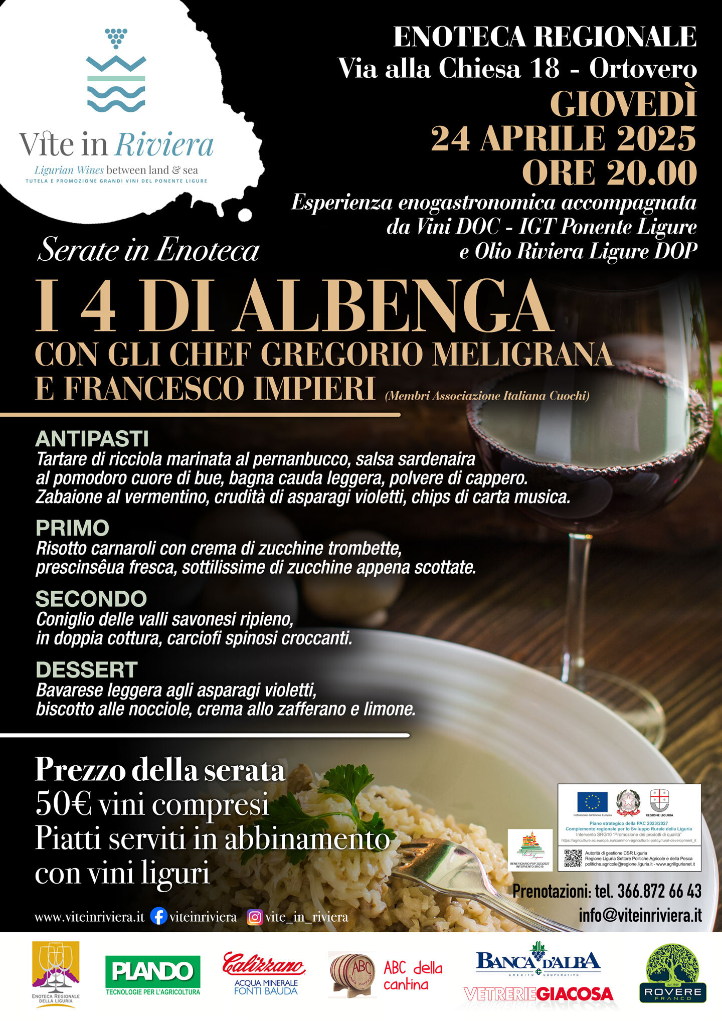 A Cena con i Quattro di Albenga