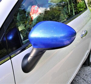 Calotta glitterata blu