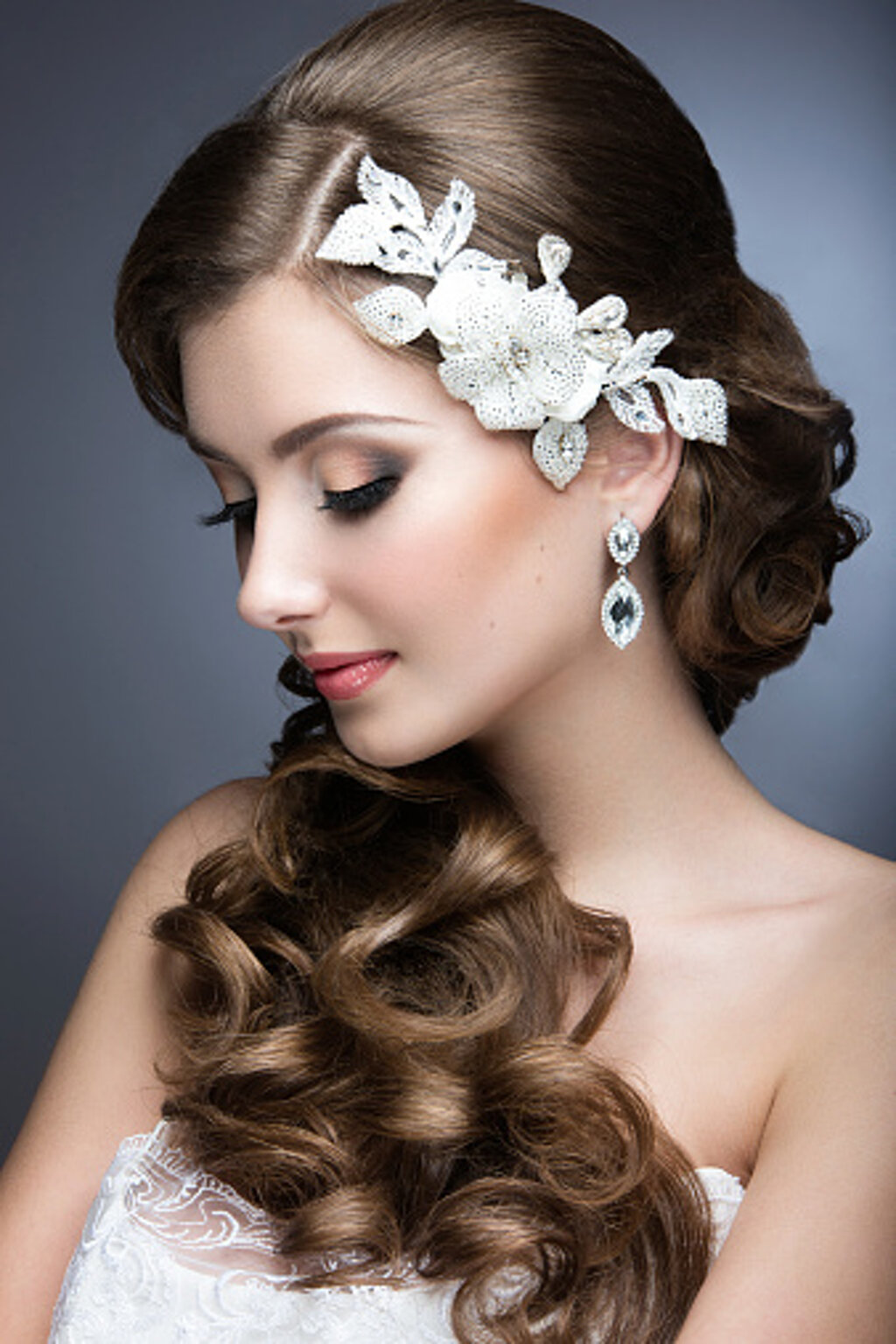 matrimonio sposa primo piano interno