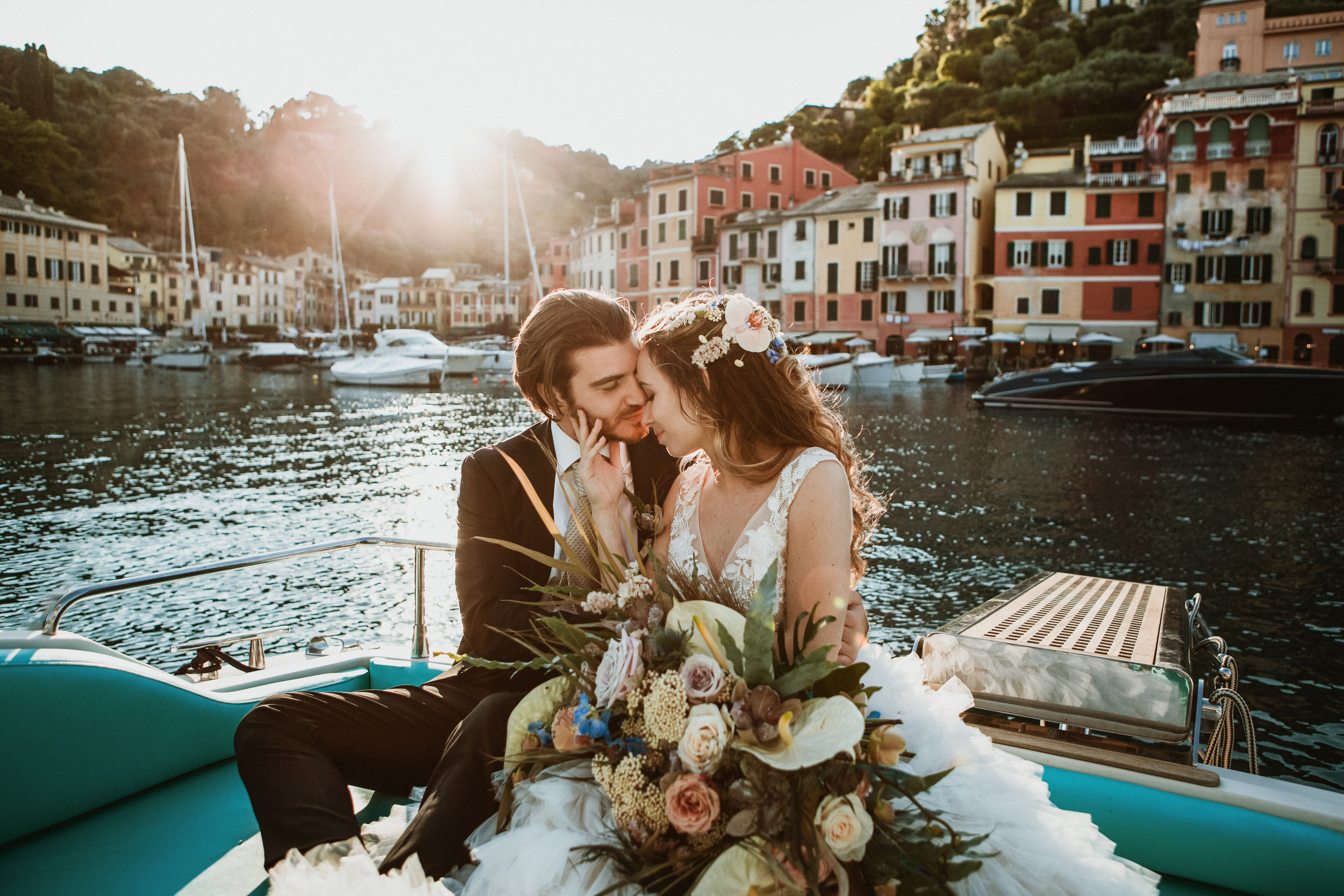 A Spring Elopement in Portofino: The Perfect Touch of Blue, Flowers, and Romance - Spring 2021 A Spring Elopement in Portofino: The Perfect Touch of Blue, Flowers, and Romance - Spring 2021