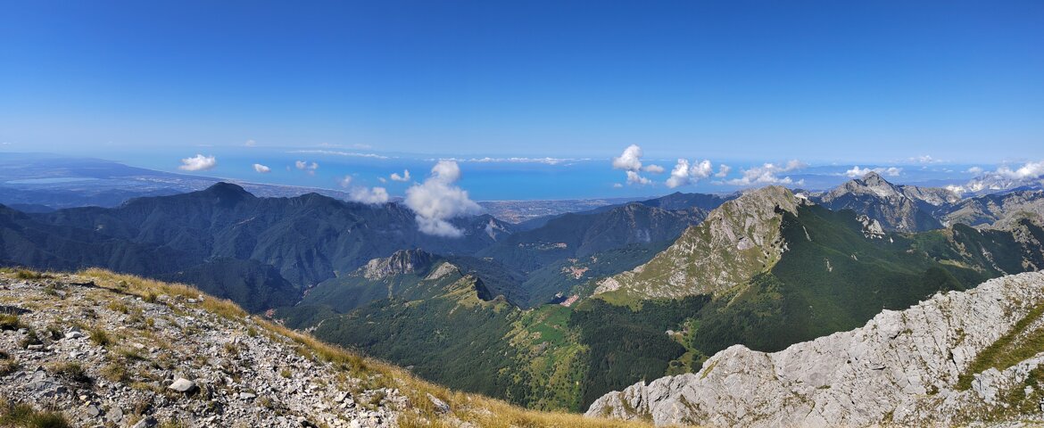 Panorama della Versilia vista dalle Apuane Panorama della Versilia vista dalle Apuane