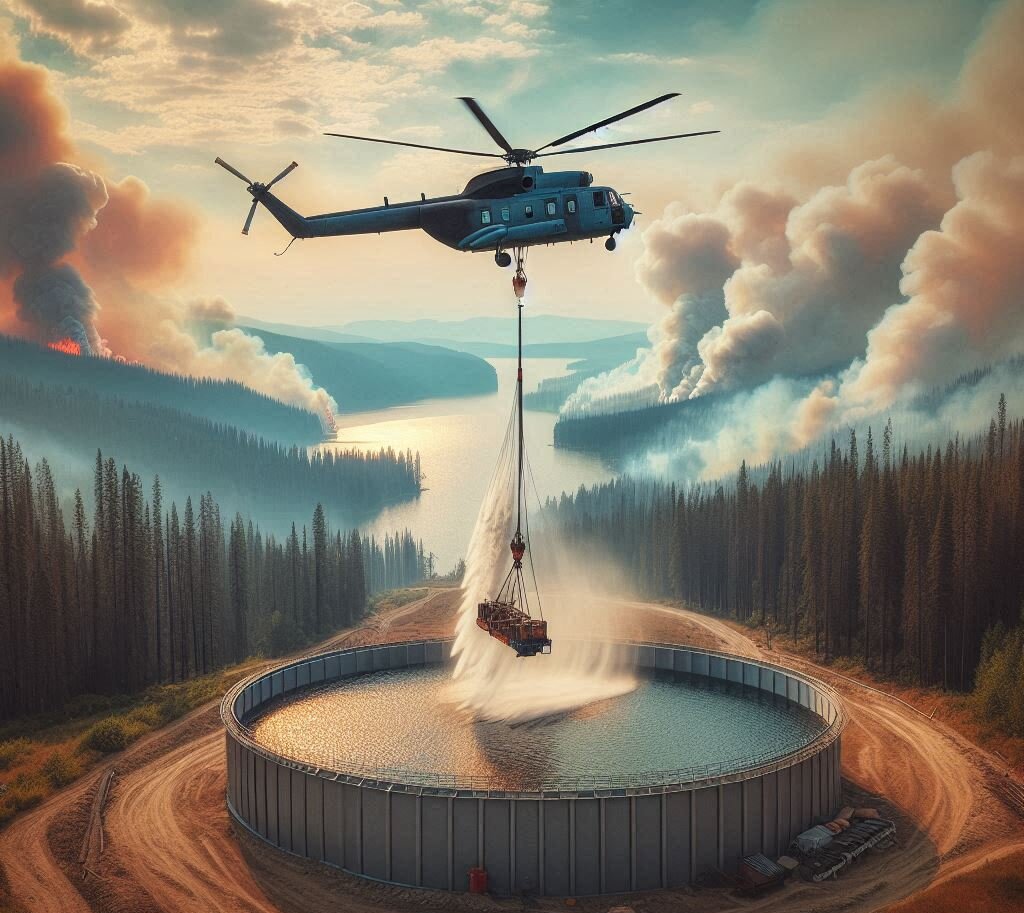 L'importanza dei serbatoi di accumulo temporaneo di acqua nella prevenzione degli incendi boschivi, urbani e industriali