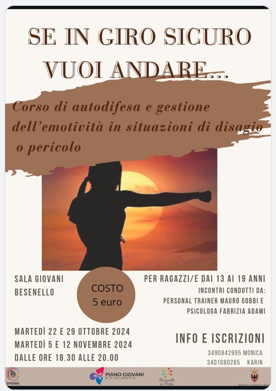 Piano Giovani Alta Vallagarina Besenello (TN) Ottobre 2024