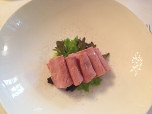 veal with tuna sauce by Ugo Alciati