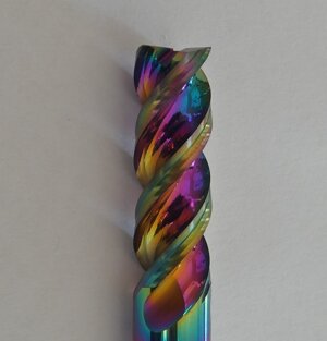 End mill with DLC coat for alluminium, plastics and all other non ferrous material