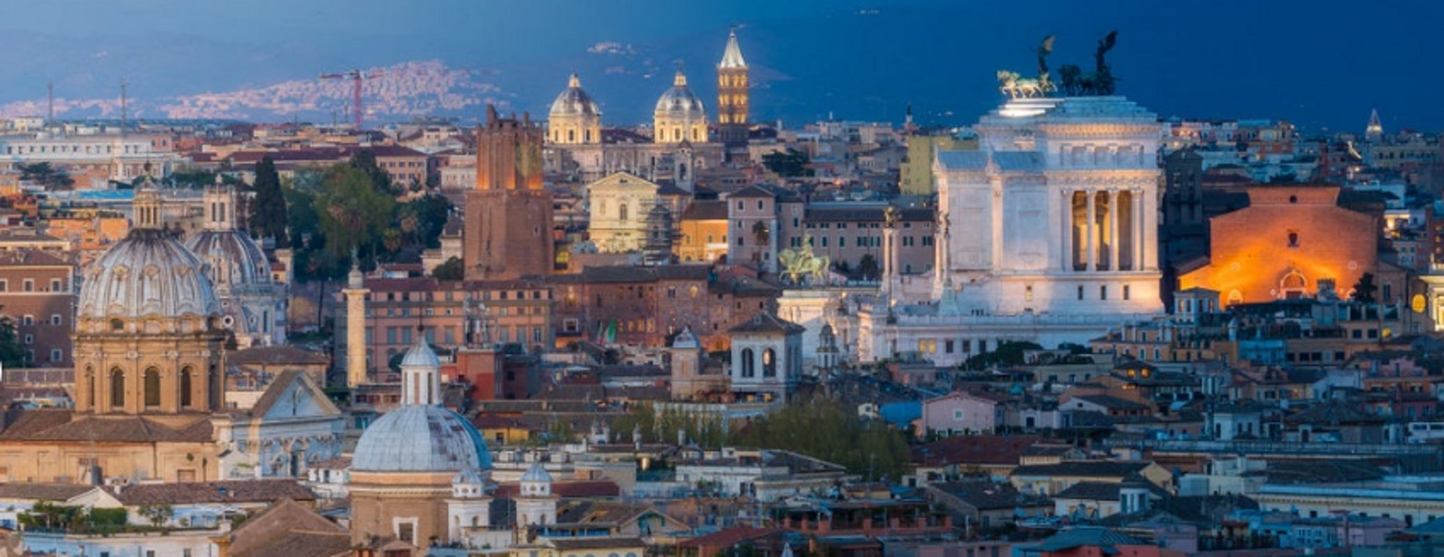 panorama dal gianicolo di notte roma panorama dal gianicolo di notte roma