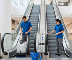 pulizie scale mobili