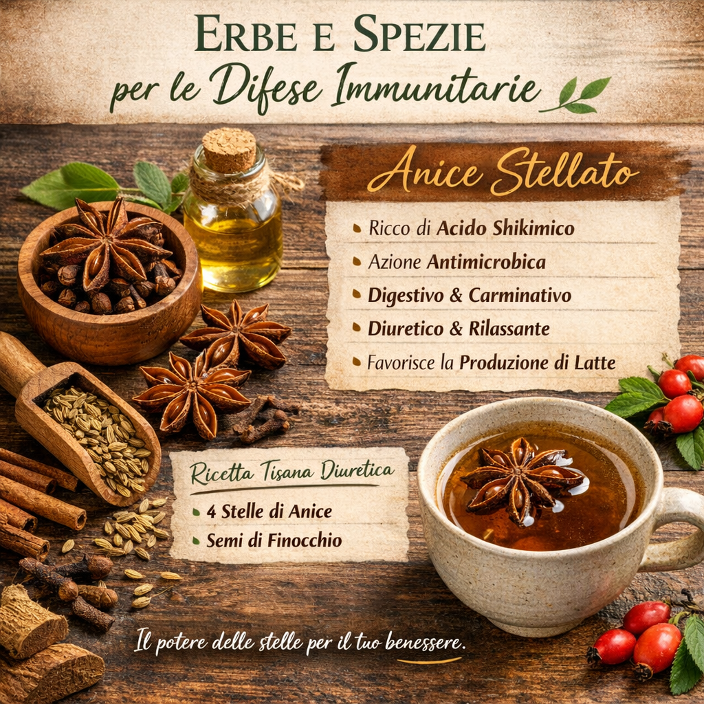Erbe aromatiche e spezie immunostimolanti: scopri l’anice stellato