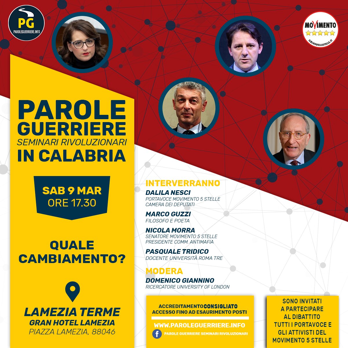 ‹‹QUALE CAMBIAMENTO ?›› PAROLE GUERRIERE SEMINARI RIVOLUZIONARI IN CALABRIA 17° Appuntamento ‹‹QUALE CAMBIAMENTO ?›› PAROLE GUERRIERE SEMINARI RIVOLUZIONARI IN CALABRIA 17° Appuntamento