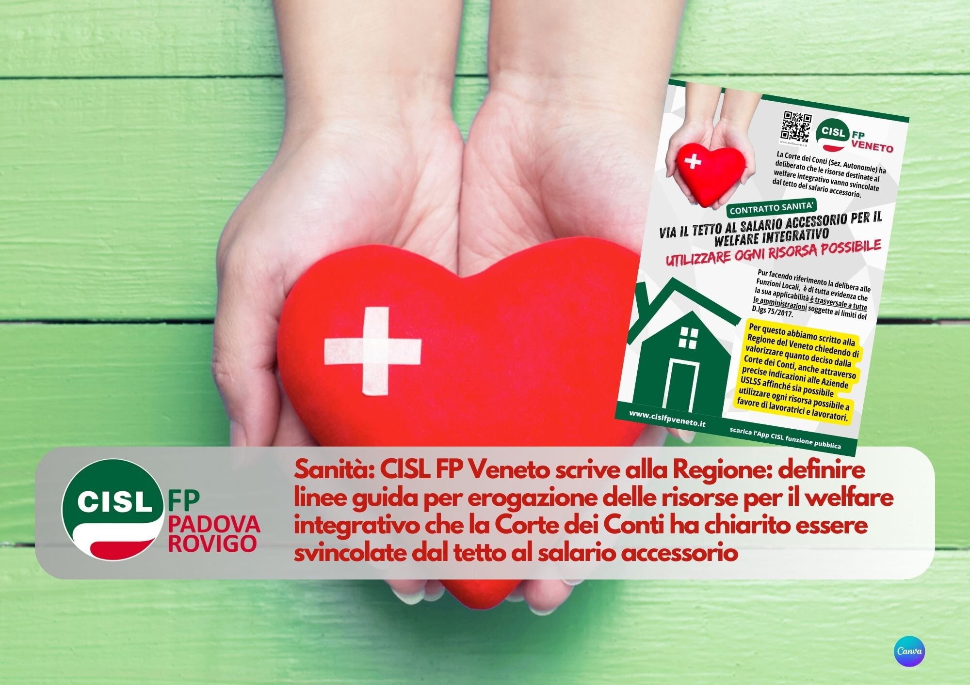 CISL FP Padova Rovigo. Sanità. Welfare integrativo aziendale: si applichi quanto deliberato dalla Corte dei Conti