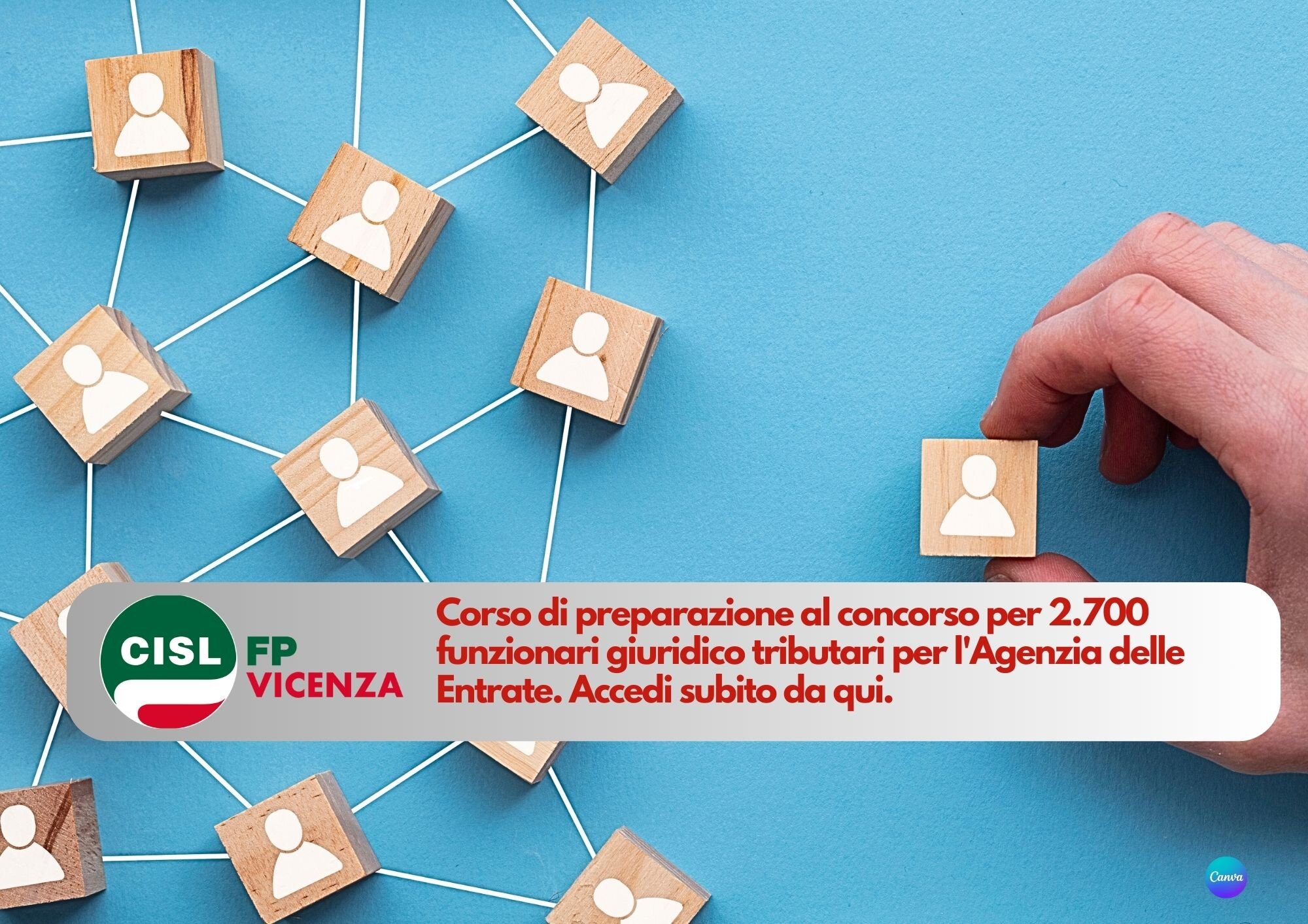 CISL FP Vicenza. Disponibile corso online di preparazione al concorso Agenzia delle Entrate