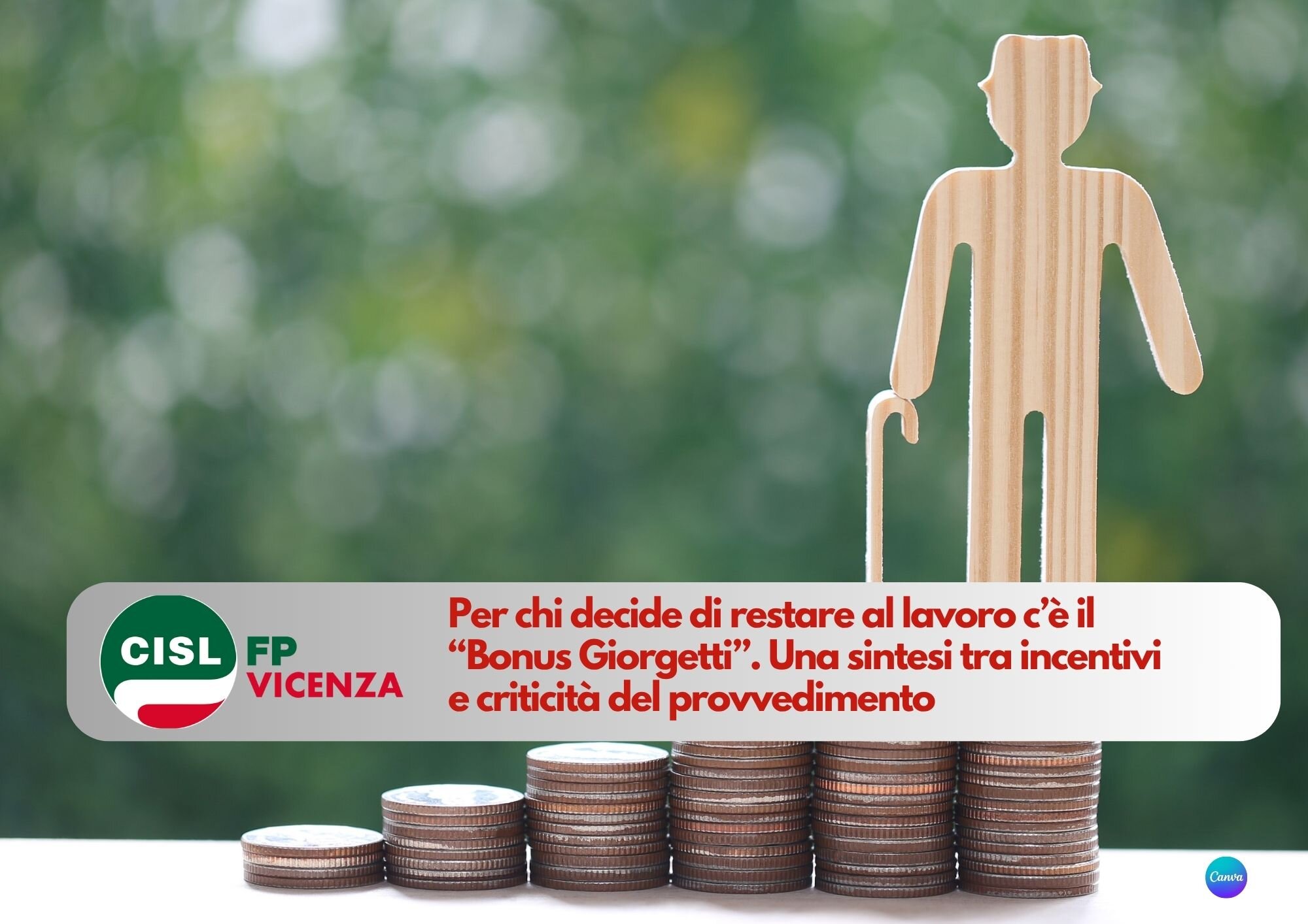 CISL FP Vicenza. Il &ldquo;Bonus Giorgetti&rdquo; tra incentivi e criticit&agrave; per i lavoratori pubblici