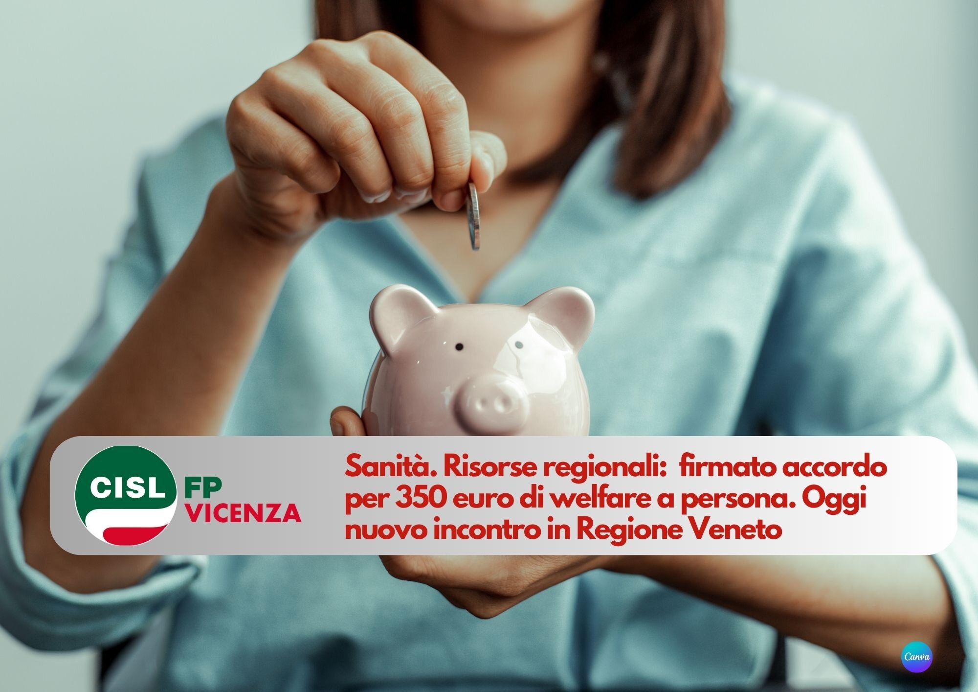 CISL FP Vicenza. Risorse regionali sanit&agrave;: firmata intesa per welfare di 350 euro