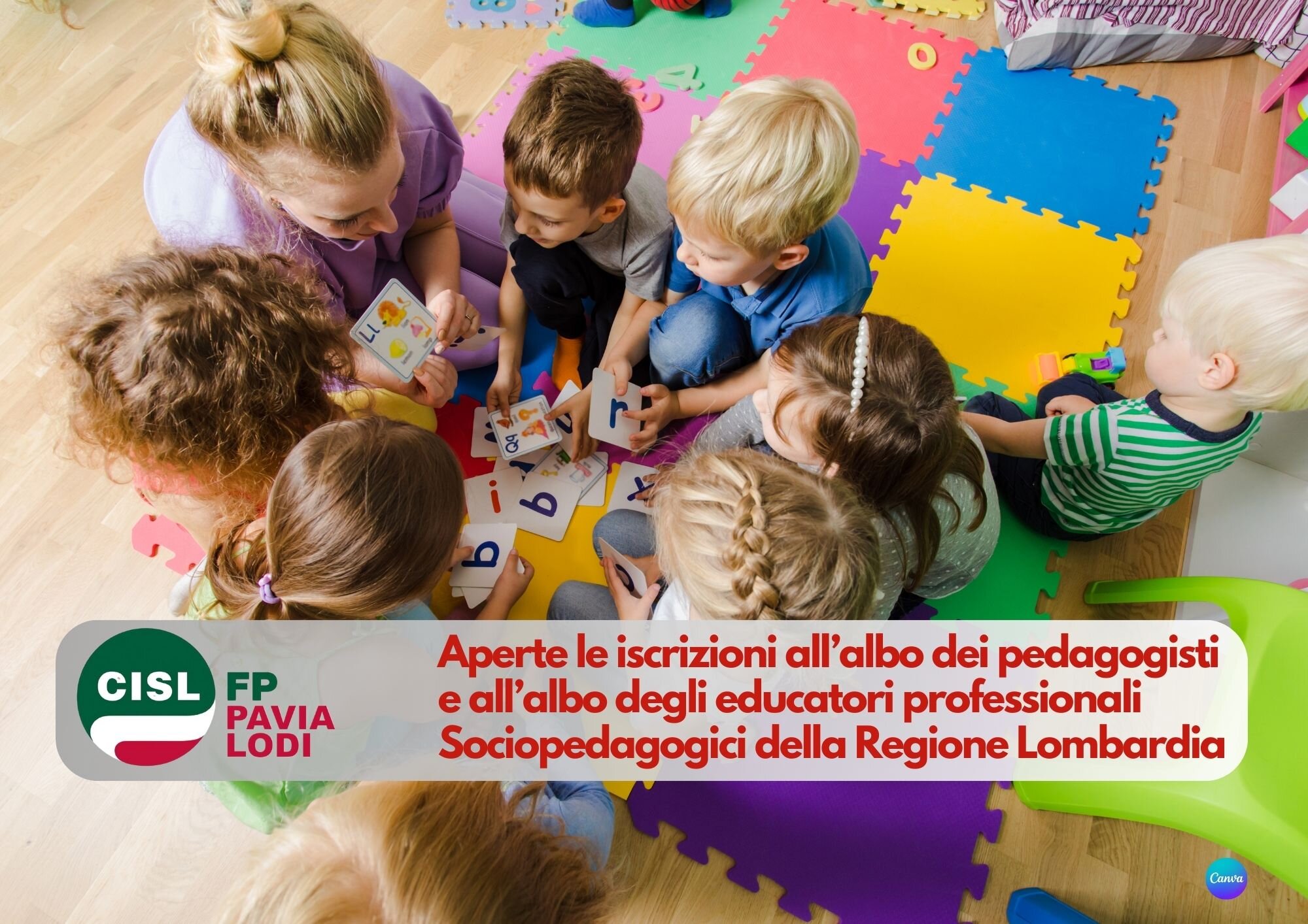 CISL FP Pavia Lodi. Aperte le iscrizioni all’ Albo dei Pedagogisti e all’ Albo degli Educatori professionali sociopedagogici della regione Lombardia CISL FP Pavia Lodi. Aperte le iscrizioni all’ Albo dei Pedagogisti e all’ Albo degli Educatori professionali sociopedagogici della regione Lombardia