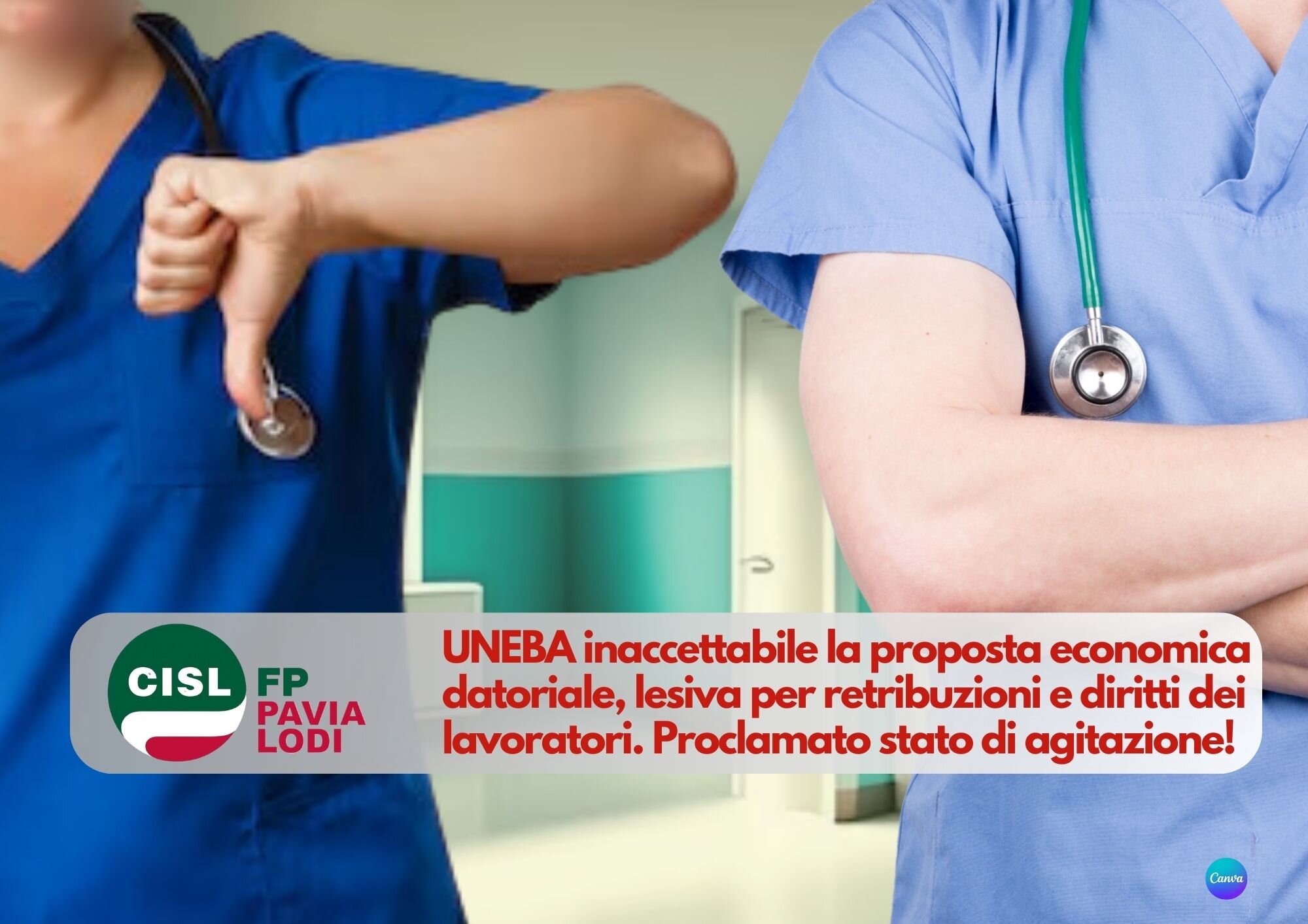 CISL FP Pavia Lodi. UNEBA inaccettabile la proposta economica datoriale. Proclamato stato agitazione CISL FP Pavia Lodi. UNEBA inaccettabile la proposta economica datoriale. Proclamato stato agitazione