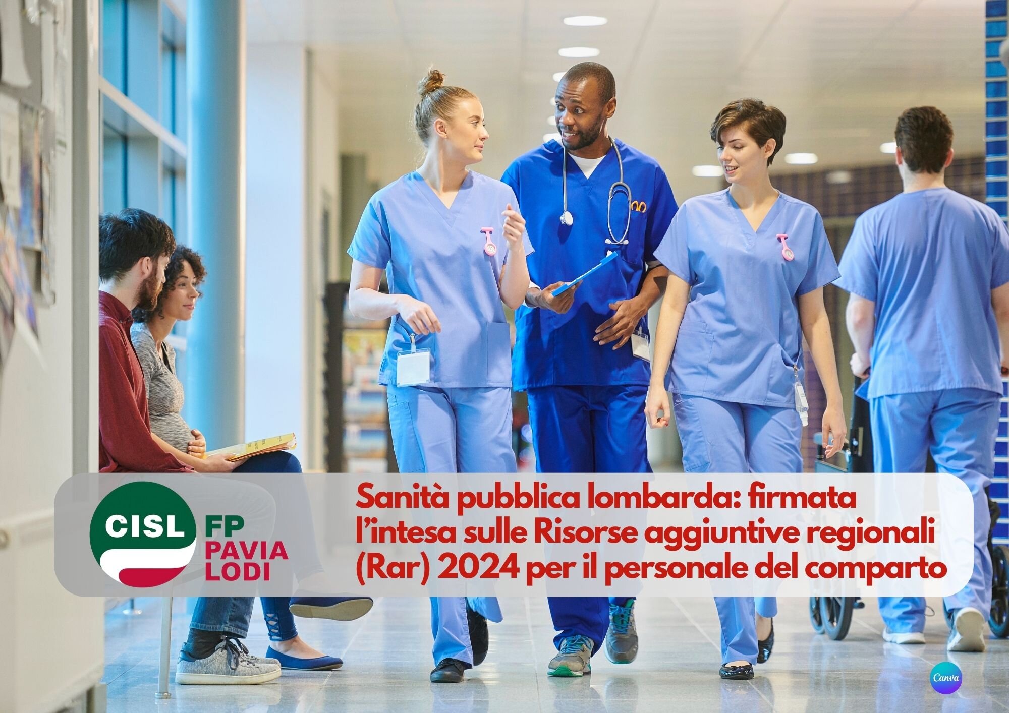 CISL FP Pavia Lodi. Sanità pubblica lombarda: firmata l’intesa sulle Risorse aggiuntive regionali (Rar) 2024 per il comparto. CISL FP Pavia Lodi. Sanità pubblica lombarda: firmata l’intesa sulle Risorse aggiuntive regionali (Rar) 2024 per il comparto.