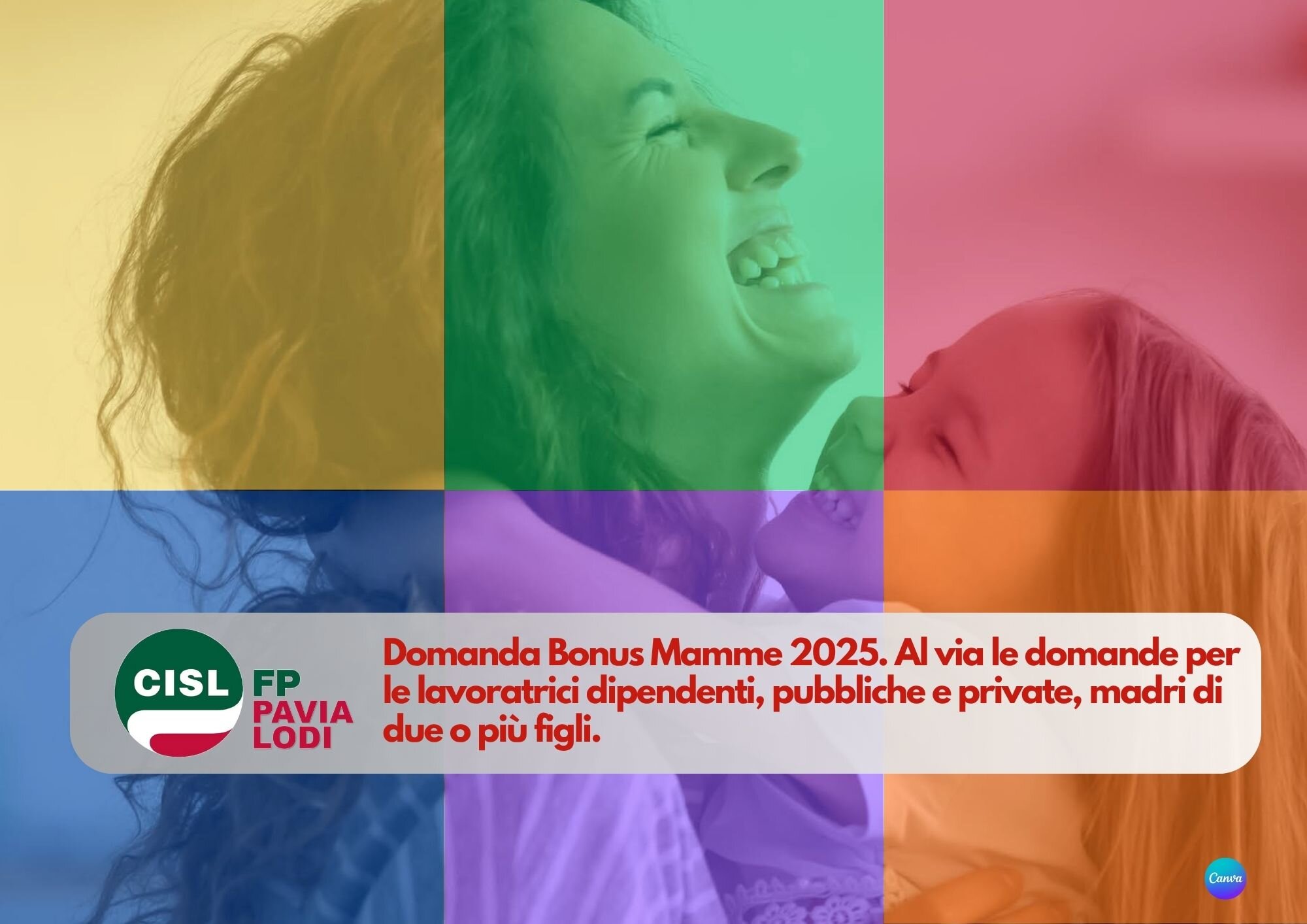 CISL FP Pavia Lodi. Domanda Bonus Mamme 2025. Chi, come, quando: il promemoria! CISL FP Pavia Lodi. Domanda Bonus Mamme 2025. Chi, come, quando: il promemoria!
