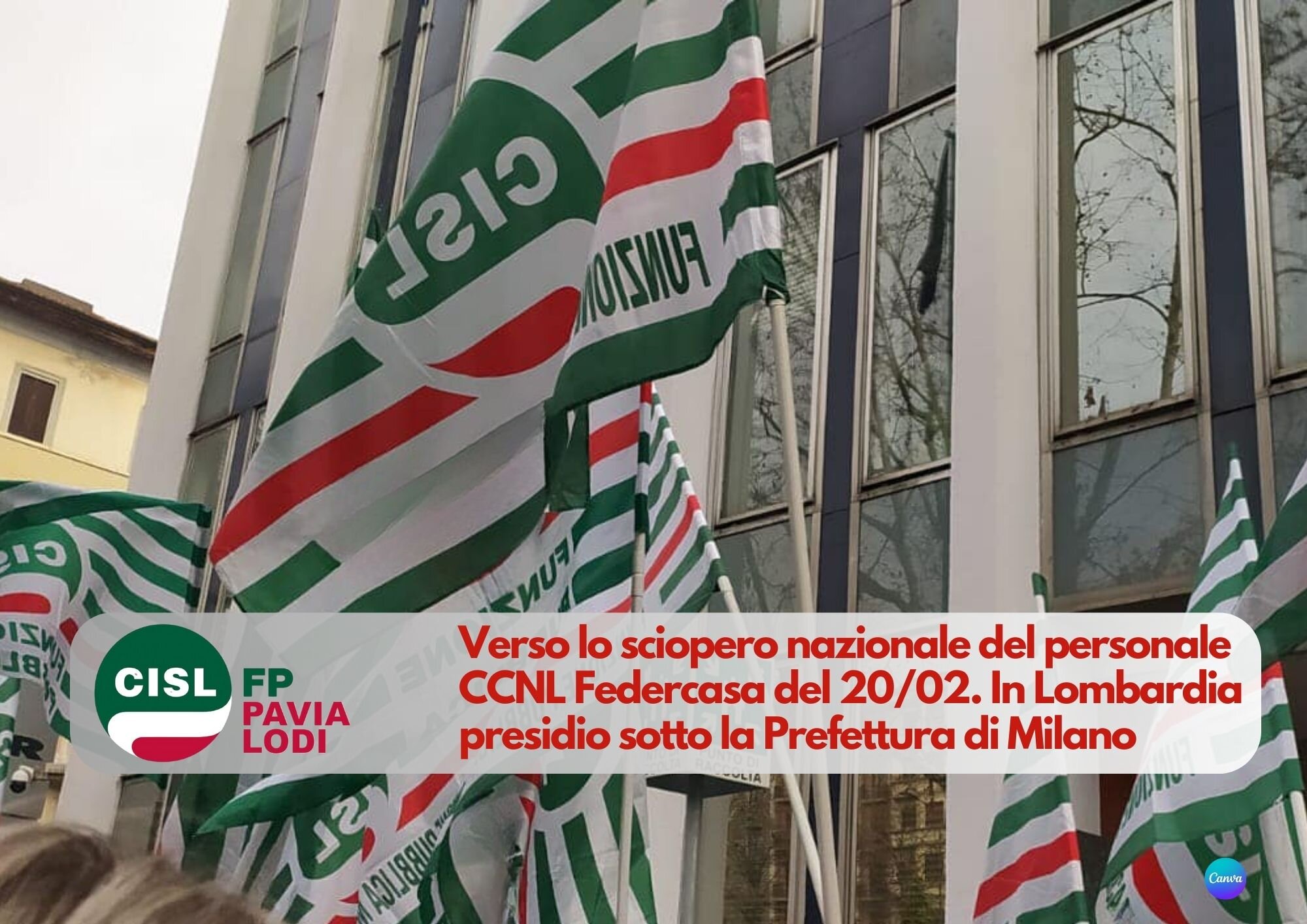 CISL FP Pavia Lodi. Sciopero nazionale personale CCNL Federcasa, in Lombardia presidio sotto la Prefettura di Milano CISL FP Pavia Lodi. Sciopero nazionale personale CCNL Federcasa, in Lombardia presidio sotto la Prefettura di Milano