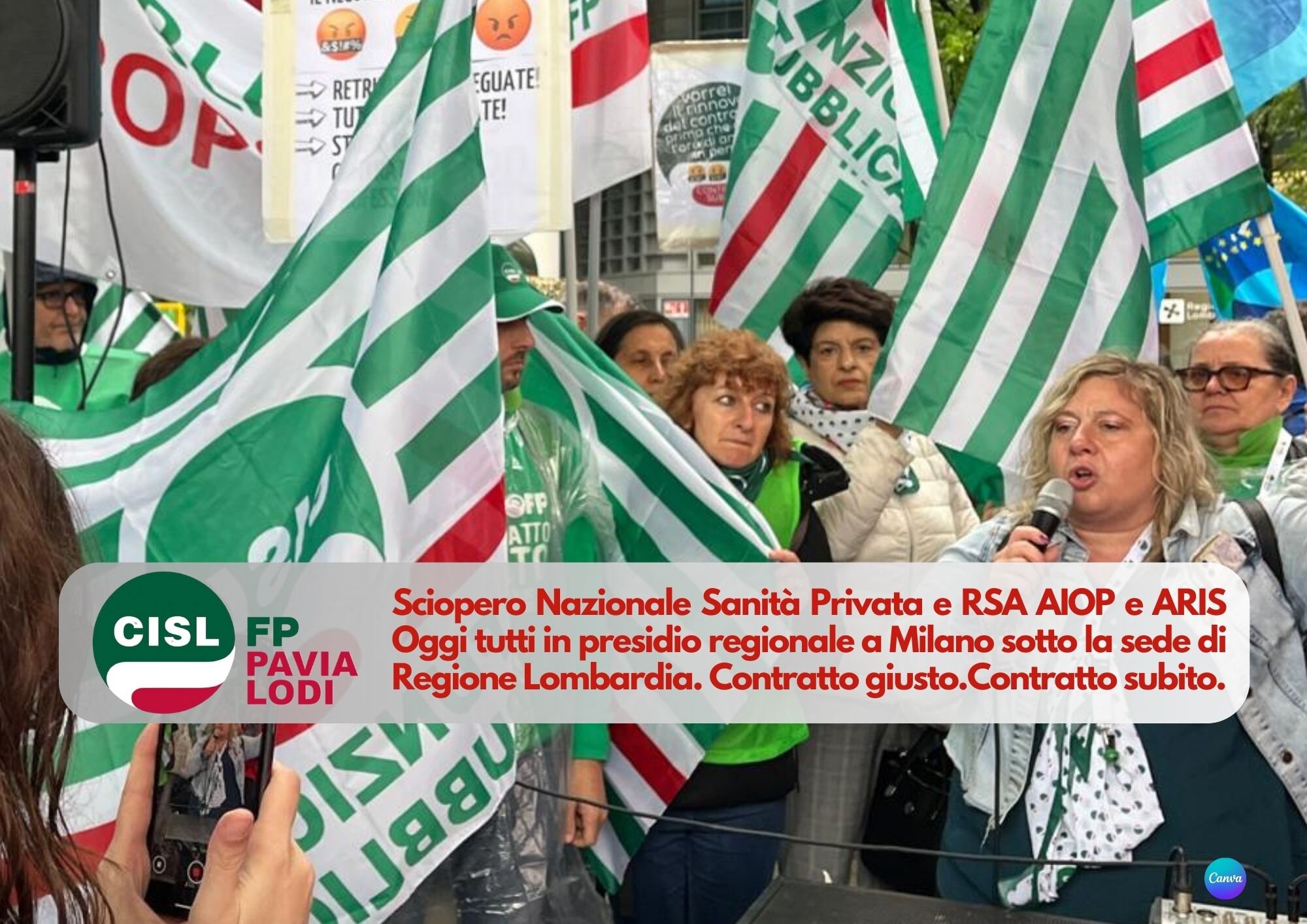 CISL FP Pavia Lodi. Sanità privata e RSA sciopero nazionale. Oggi tutti in presidio regionale a Milano CISL FP Pavia Lodi. Sanità privata e RSA sciopero nazionale. Oggi tutti in presidio regionale a Milano