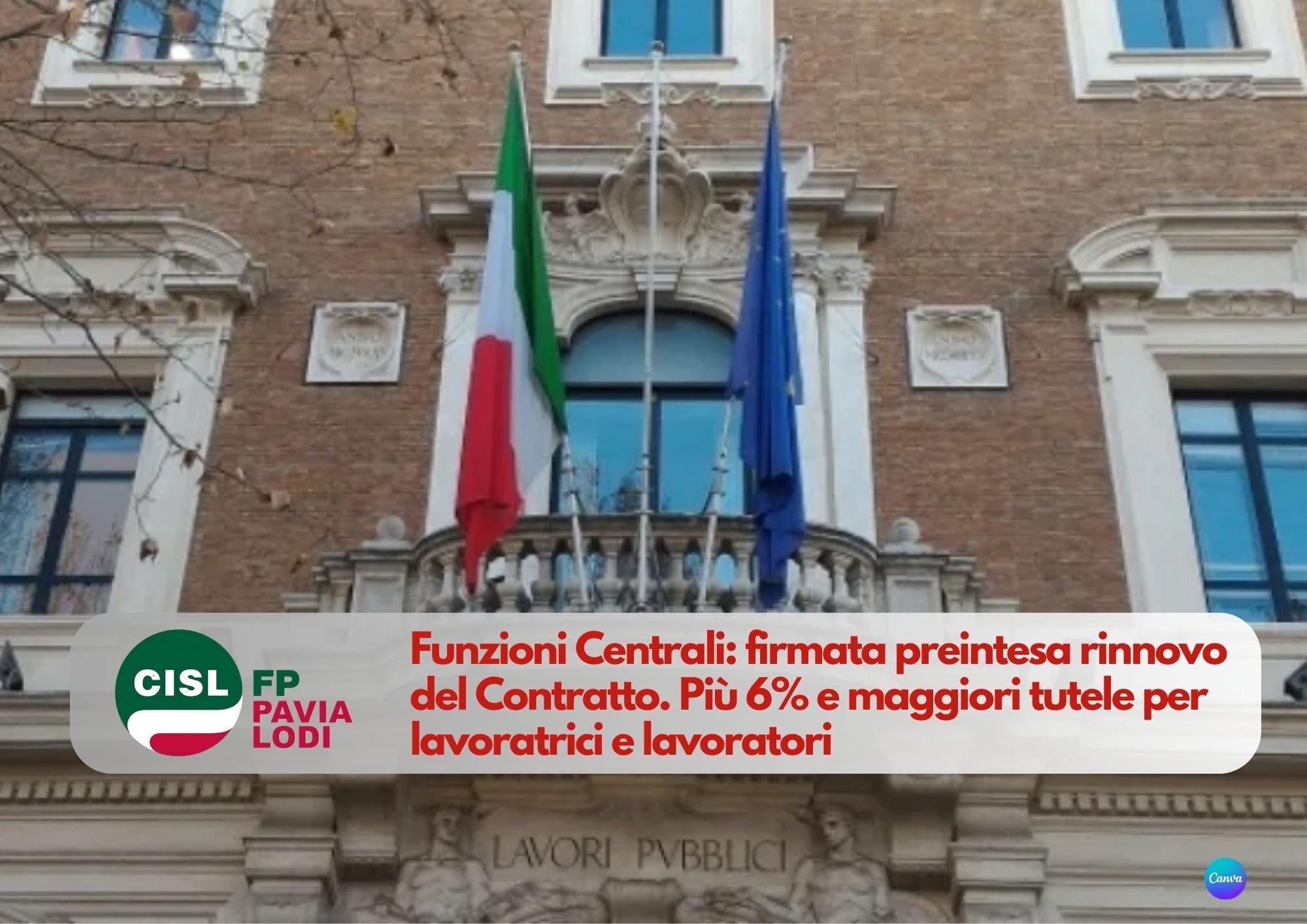 CISL FP Pavia Lodi. Funzioni Centrali: firmato il rinnovo del Contratto. Più 6% e maggiori tutele CISL FP Pavia Lodi. Funzioni Centrali: firmato il rinnovo del Contratto. Più 6% e maggiori tutele