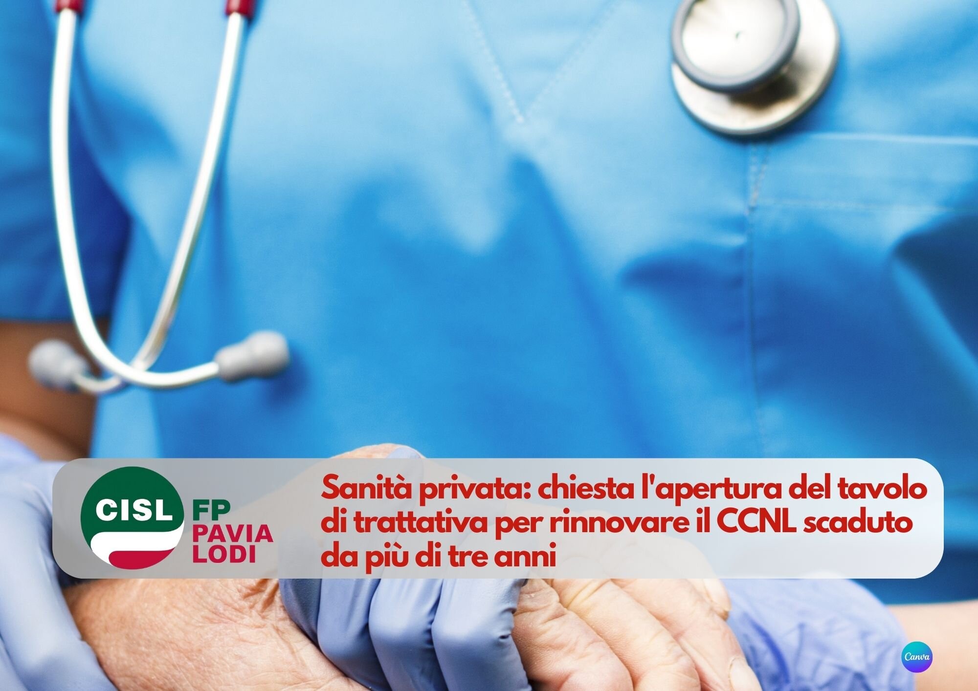 CISL FP Pavia Lodi. Sanità privata: chiesta l'apertura del tavolo di trattativa per rinnovare il Contratto CISL FP Pavia Lodi. Sanità privata: chiesta l'apertura del tavolo di trattativa per rinnovare il Contratto