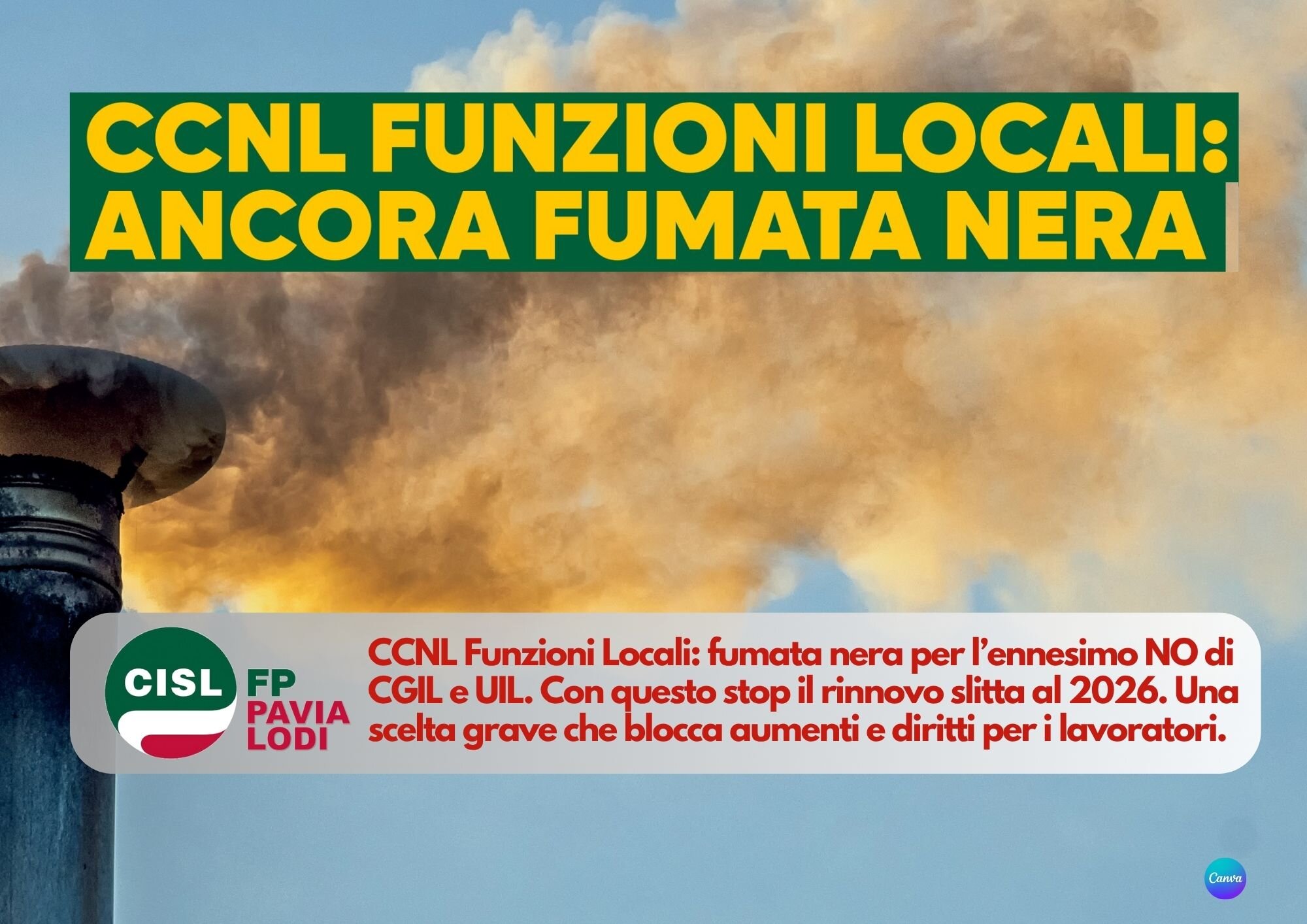 CISL FP Pavia Lodi. Funzioni Locali: ancora fumata nera per il CCNL, il NO di CGIL e UIL blocca aumenti e diritti. CISL FP Pavia Lodi. Funzioni Locali: ancora fumata nera per il CCNL, il NO di CGIL e UIL blocca aumenti e diritti.