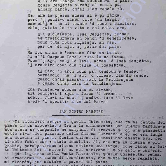 La poesia di Nino Oddone dedicata a San Pietro Martire