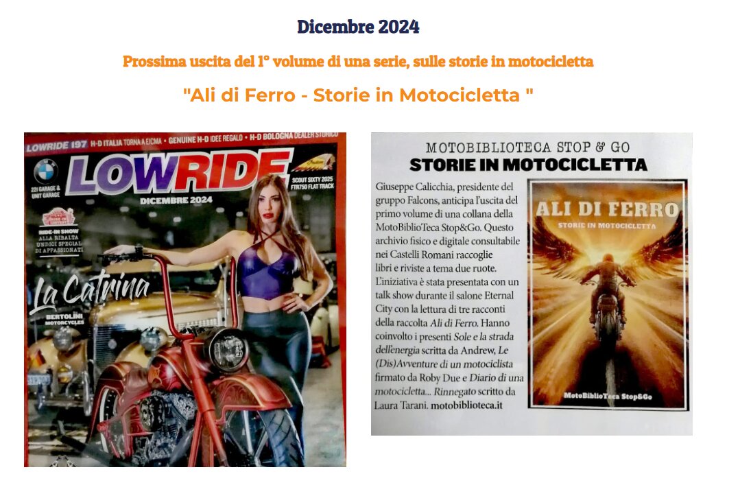 Motobiblioteca Stop&Go "Storie in Motocicletta" Dicembre 2024