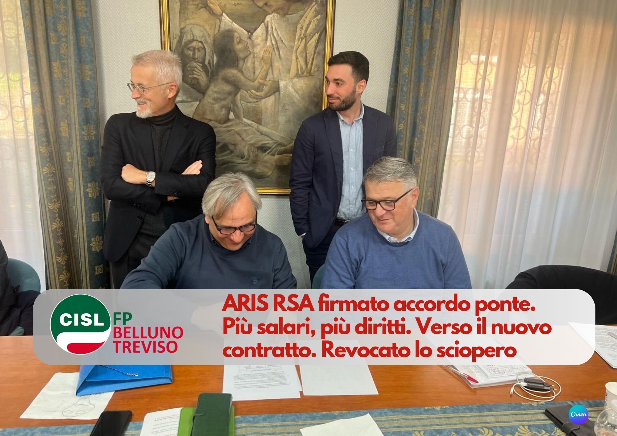 CISL FP Belluno Treviso. ARIS RSA firmato accordo ponte. Più salari, più diritti. Verso il nuovo contratto CISL FP Belluno Treviso. ARIS RSA firmato accordo ponte. Più salari, più diritti. Verso il nuovo contratto