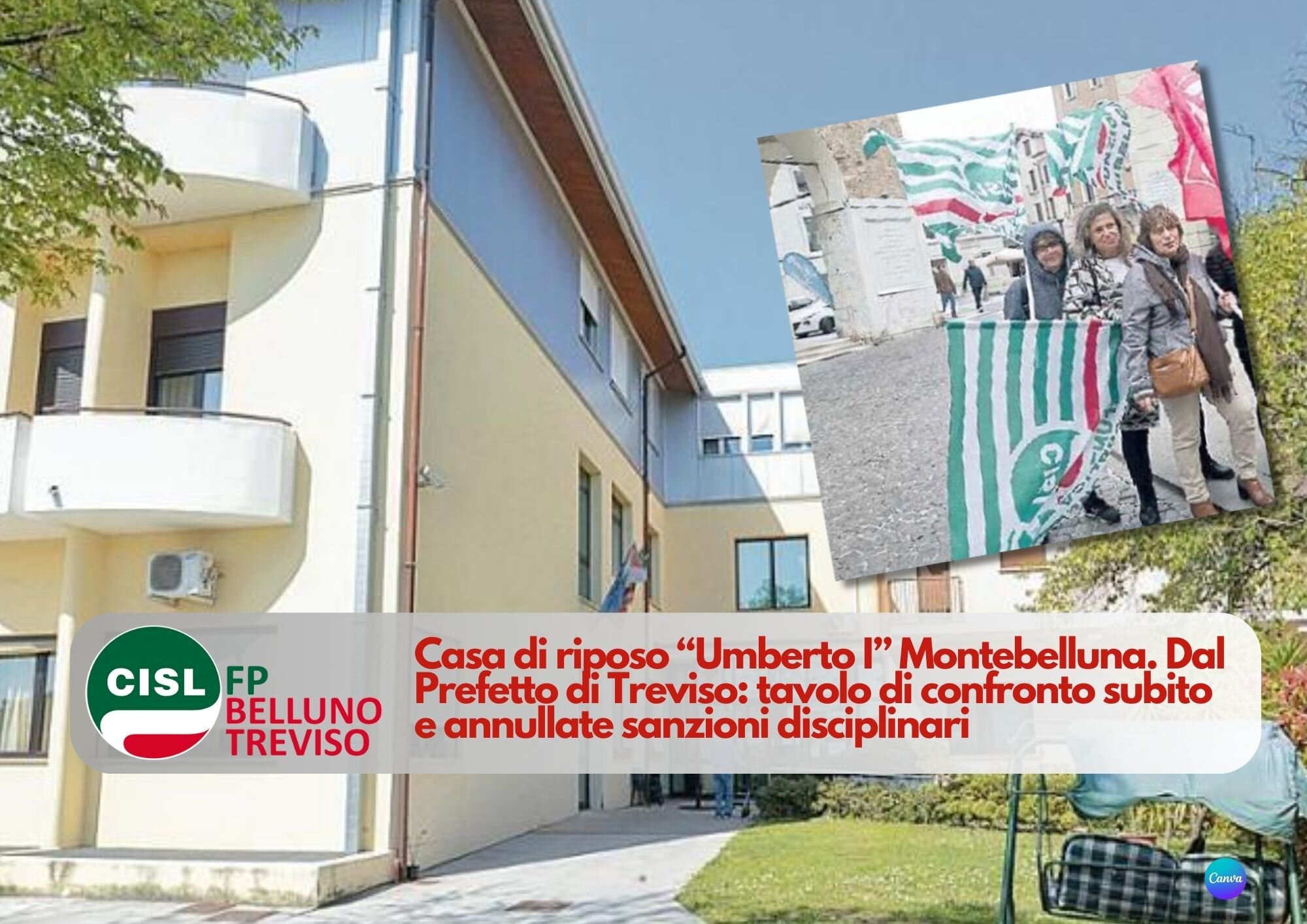 CISL FP Belluno Treviso. Casa Riposo Umberto I Montebelluna: tavolo di confronto e annullate sanzioni disciplinari