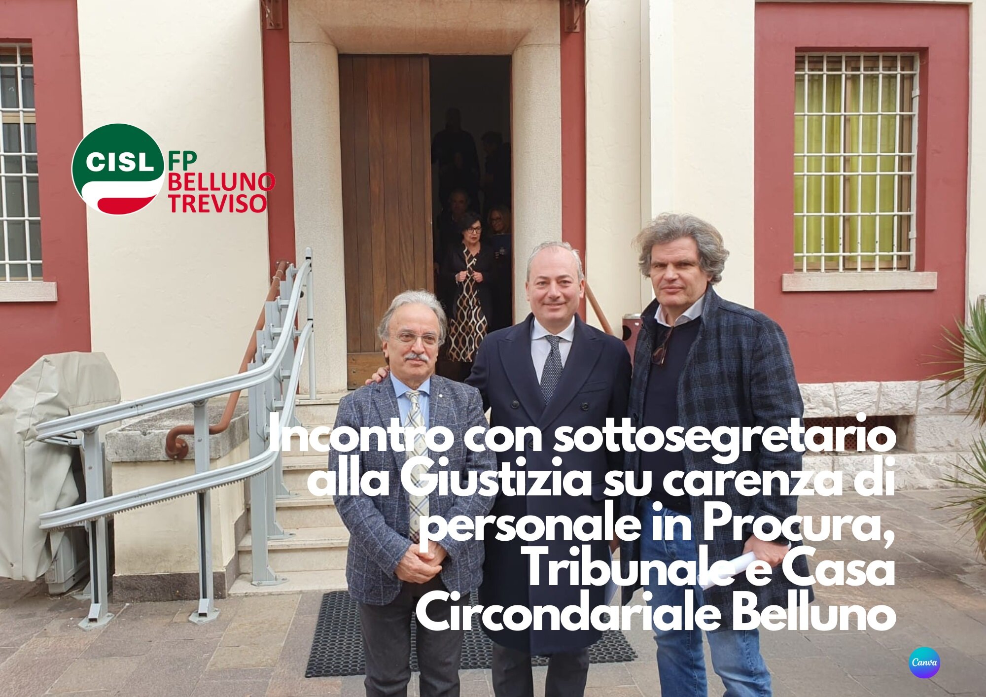 CISL FP Belluno Treviso. Incontro con sottosegretario alla Giustizia su carenza di personale amministrativo in Procura, Tribunale e Casa Circondariale CISL FP Belluno Treviso. Incontro con sottosegretario alla Giustizia su carenza di personale amministrativo in Procura, Tribunale e Casa Circondariale
