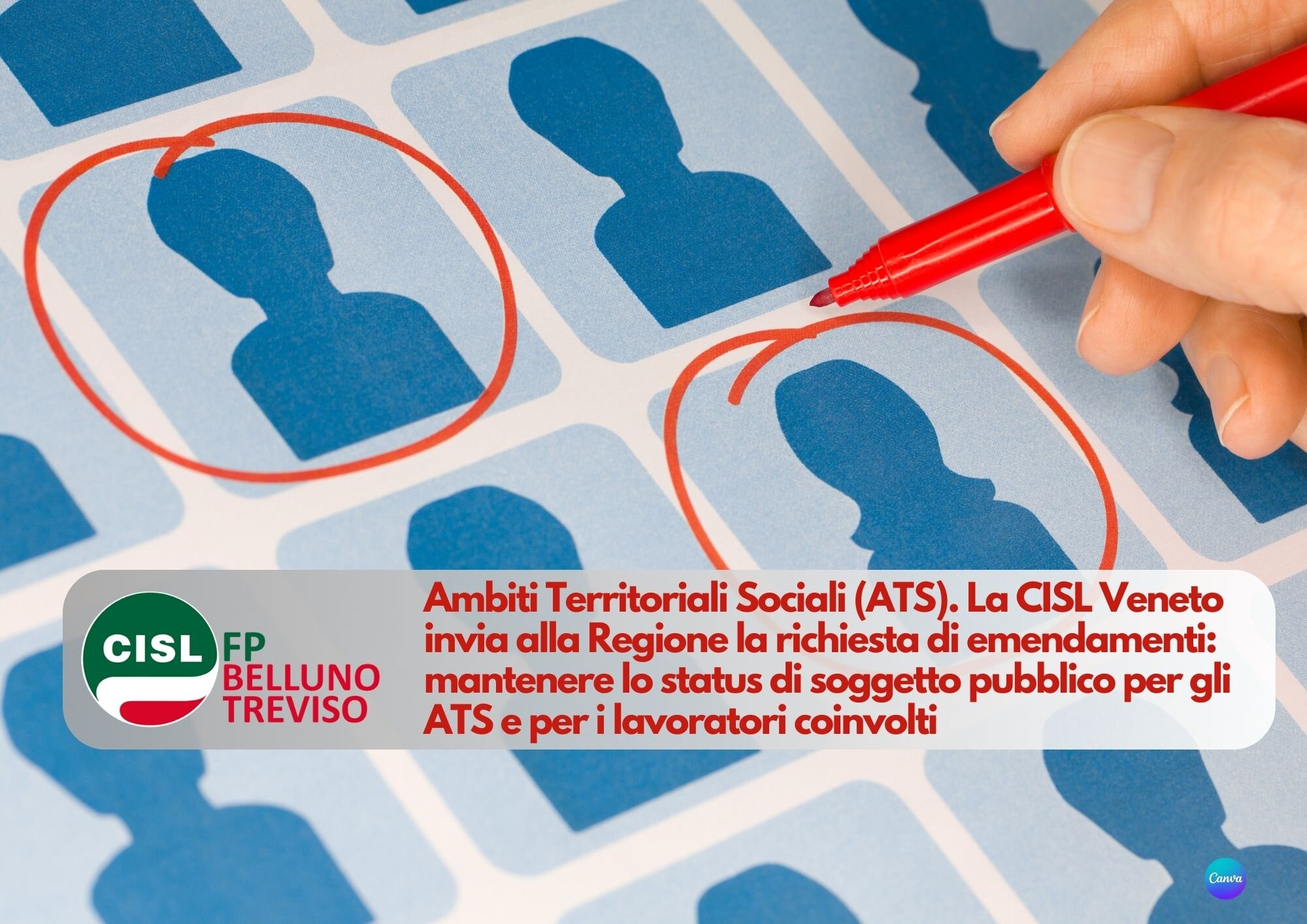 CISL FP Belluno Treviso. ATS: chiediamo il mantenimento status di soggetto pubblico e confronto sul personale CISL FP Belluno Treviso. ATS: chiediamo il mantenimento status di soggetto pubblico e confronto sul personale