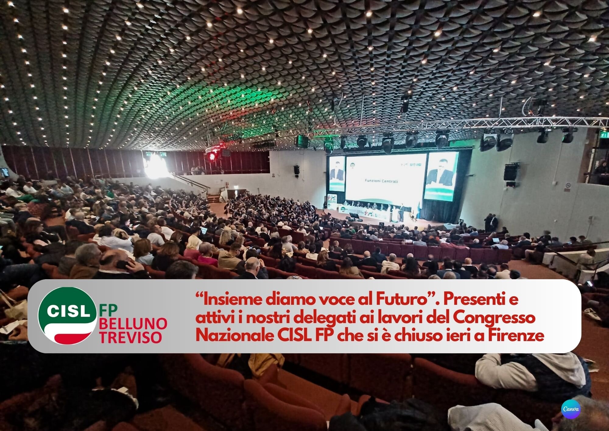 CISL FP Belluno Treviso. Insieme diamo voce al futuro. Impegno e partecipazione al Congresso Nazionale