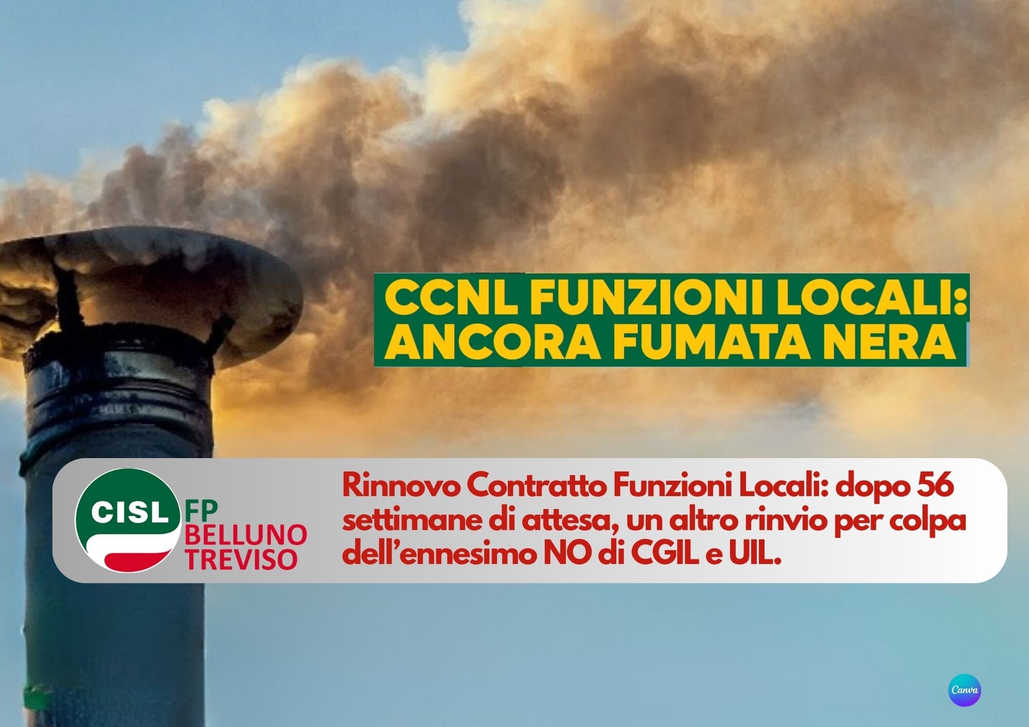 CISL FP Belluno Treviso. Contratto Funzioni Locali è ancora un nulla di fatto per il NO di CGIL e UIL