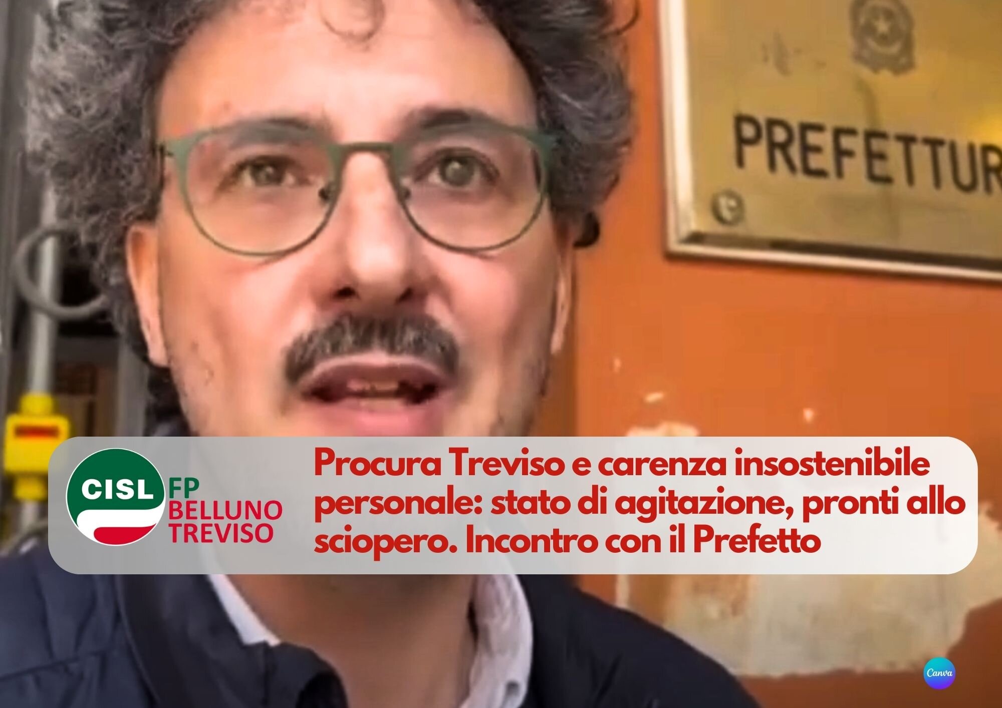 CISL FP Belluno Treviso. Procura Treviso e carenza personale: stato di agitazione, pronti allo sciopero.