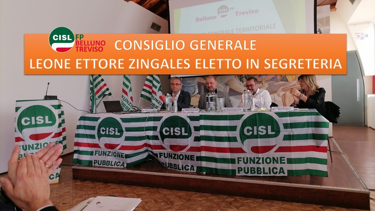 Cisl FP Belluno Treviso. Consiglio generale: Leone 