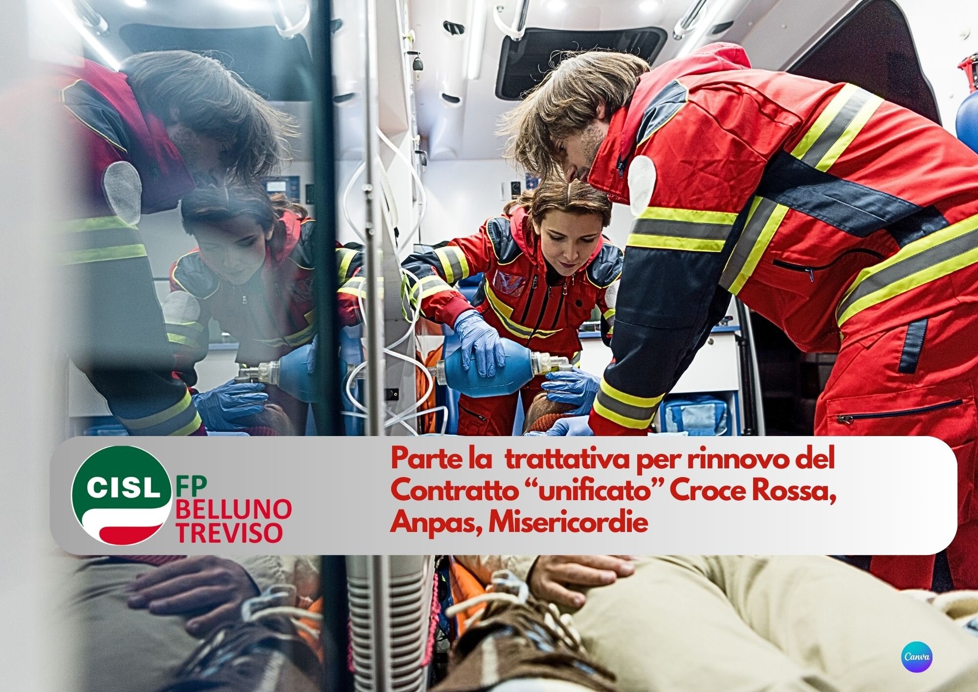CISL FP Belluno Treviso. La trattativa ha inizio: verso il contratto unificato Croce Rossa, Anpas, Misericordie CISL FP Belluno Treviso. La trattativa ha inizio: verso il contratto unificato Croce Rossa, Anpas, Misericordie