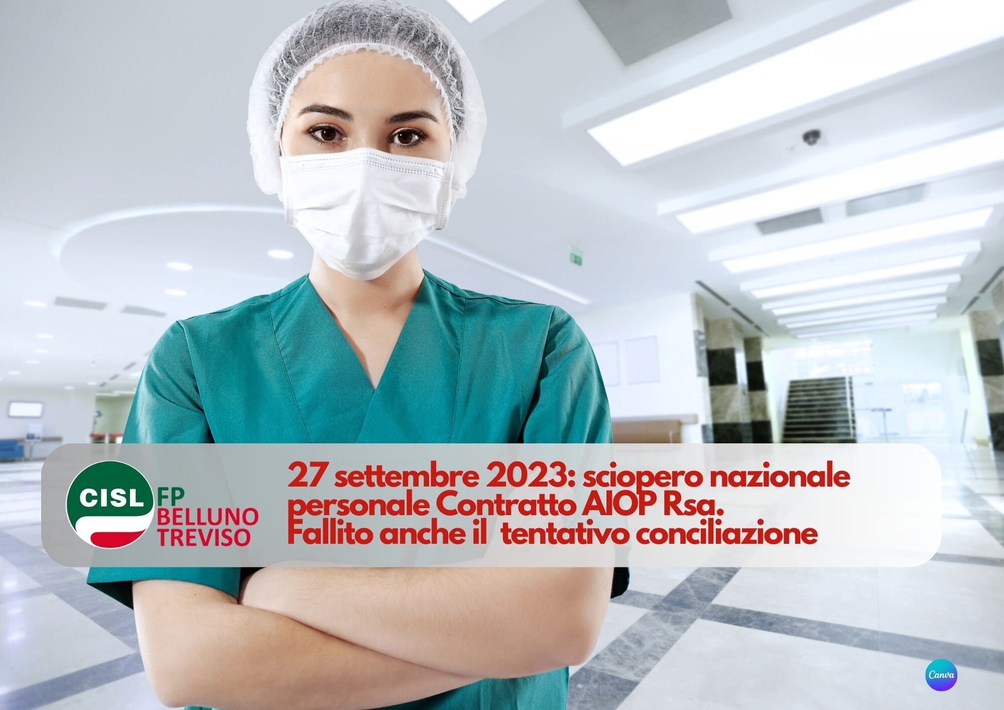 CISL FP Belluno Treviso. 27 settembre sciopero nazionale personale Contratto AIOP Rsa CISL FP Belluno Treviso. 27 settembre sciopero nazionale personale Contratto AIOP Rsa