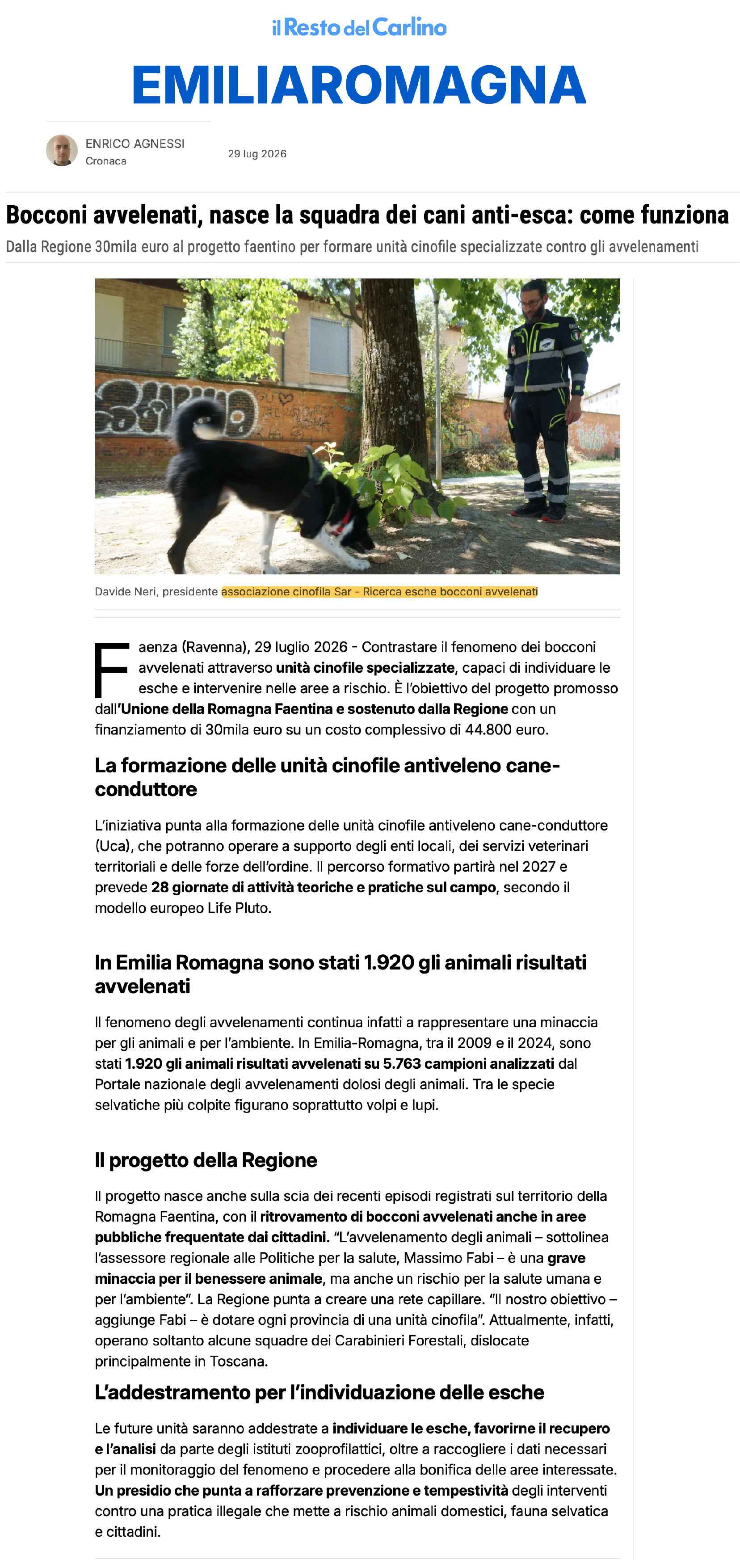 bocconi-avvelenati-unita-cinofile-sar-team-faenza bocconi-avvelenati-unita-cinofile-sar-team-faenza