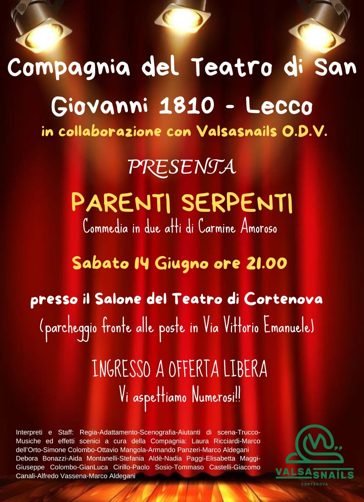 Vi aspettiamo a Cortenova! Vi aspettiamo a Cortenova!