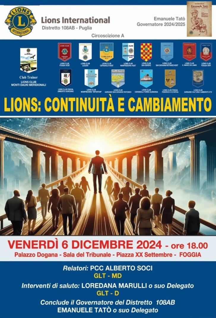Lions: Continuità e cambiamento Lions: Continuità e cambiamento