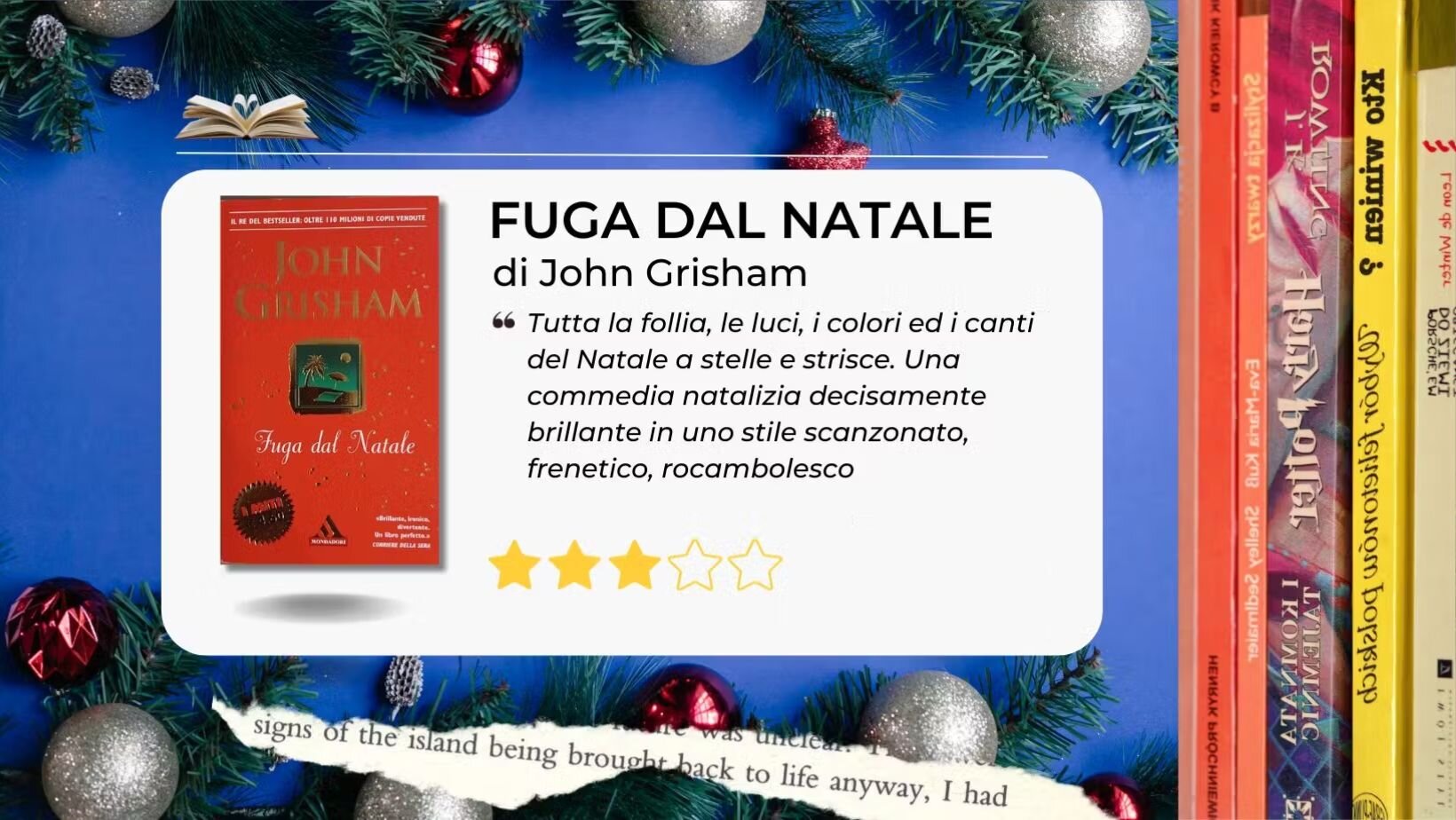 Se siete in "Fuga dal Natale" questo divertente libro di John Grisham va letto sotto l'albero Se siete in "Fuga dal Natale" questo divertente libro di John Grisham va letto sotto l'albero