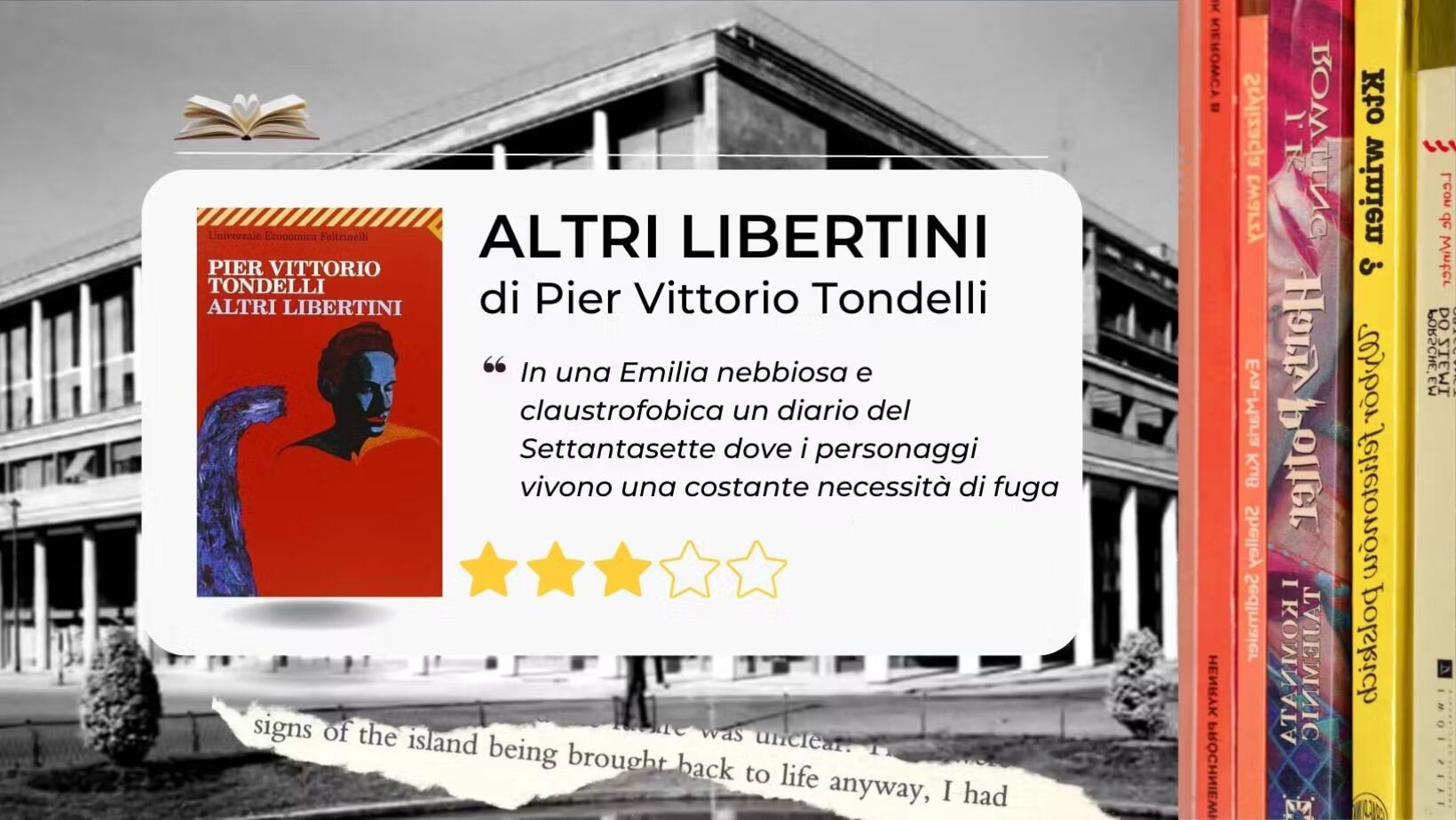 I libri proibiti degli anni Ottanta: Altri Libertini di Pier Vittorio Tondelli. L'Emilia paranoica I libri proibiti degli anni Ottanta: Altri Libertini di Pier Vittorio Tondelli. L'Emilia paranoica
