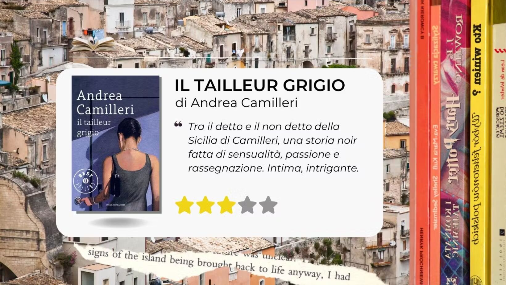 Il tailleur grigio di Andrea Camilleri. Un noir intimo fatto di sensualità, passione e rassegnazione Il tailleur grigio di Andrea Camilleri. Un noir intimo fatto di sensualità, passione e rassegnazione