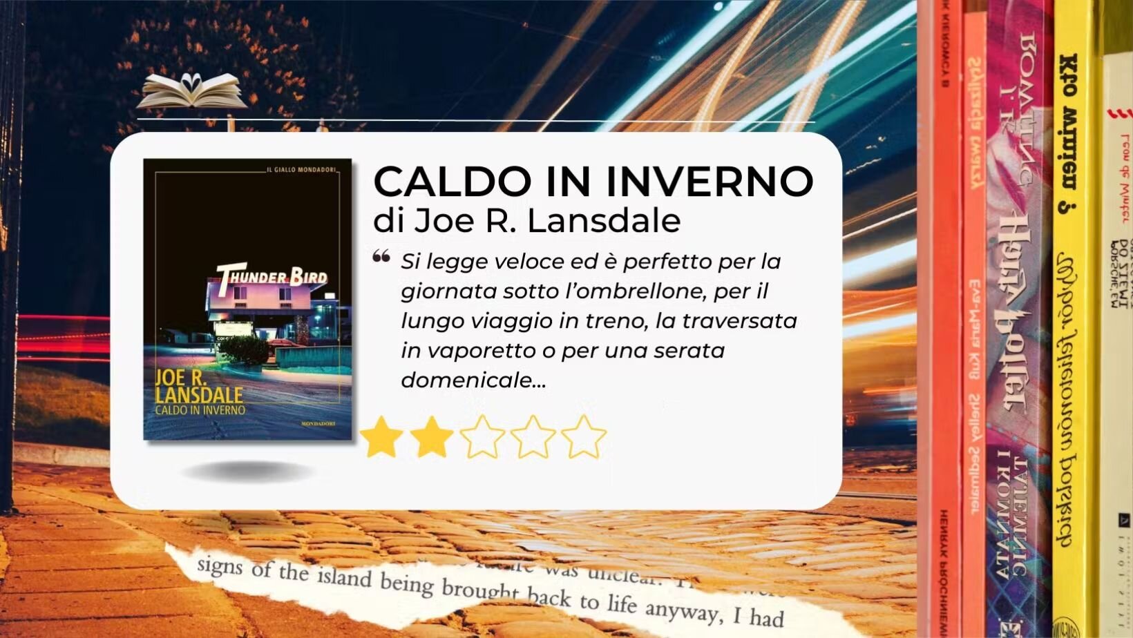 Fa un gran “Caldo in inverno” con questo giallo di Joe R. Lansdale in formato "spiaggia" Fa un gran “Caldo in inverno” con questo giallo di Joe R. Lansdale in formato "spiaggia"
