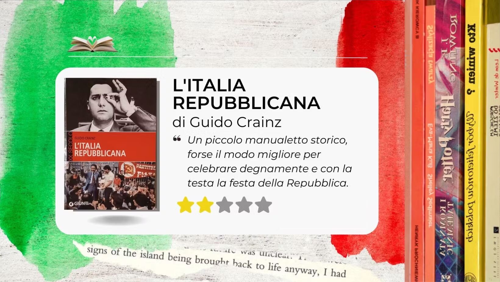 L'Italia repubblicana di Guido Crainz. Istruzioni per l'uso per celebrare la festa della Repubblica L'Italia repubblicana di Guido Crainz. Istruzioni per l'uso per celebrare la festa della Repubblica